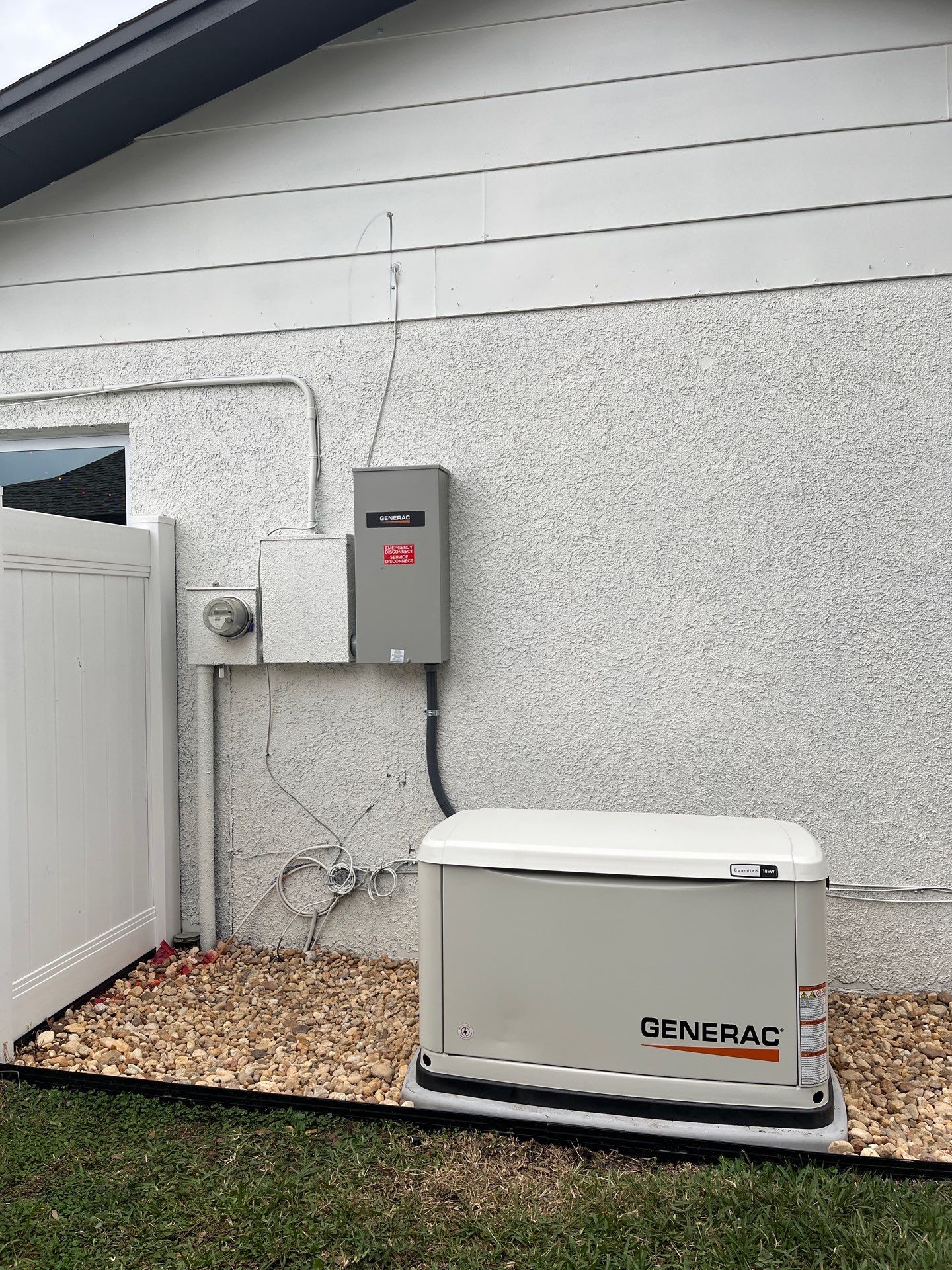 18kW Generac Whole Home Generator and 200A Automatic Transfer Switch by Smartron Electric