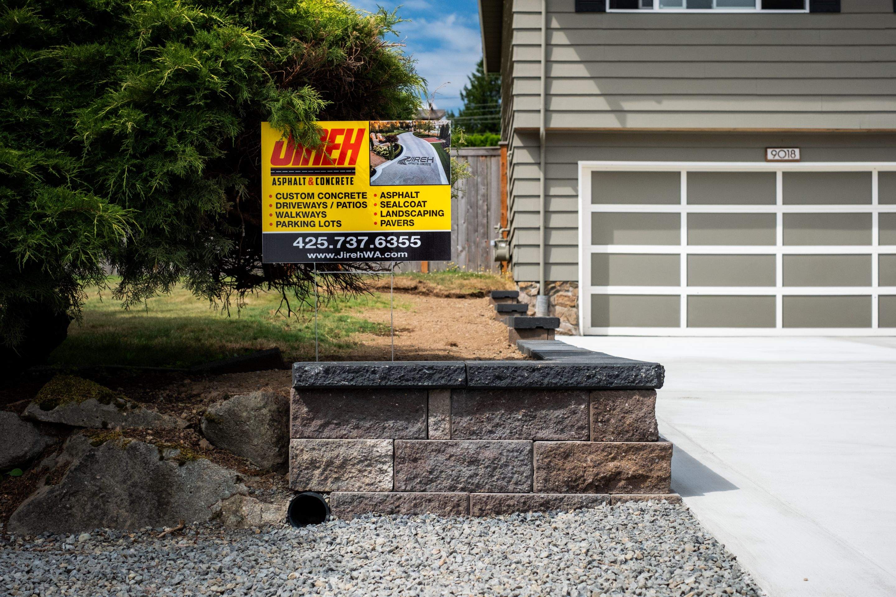 Justin | Retaining Wall, Landscape Project  by Jireh Asphalt & Concrete Inc 