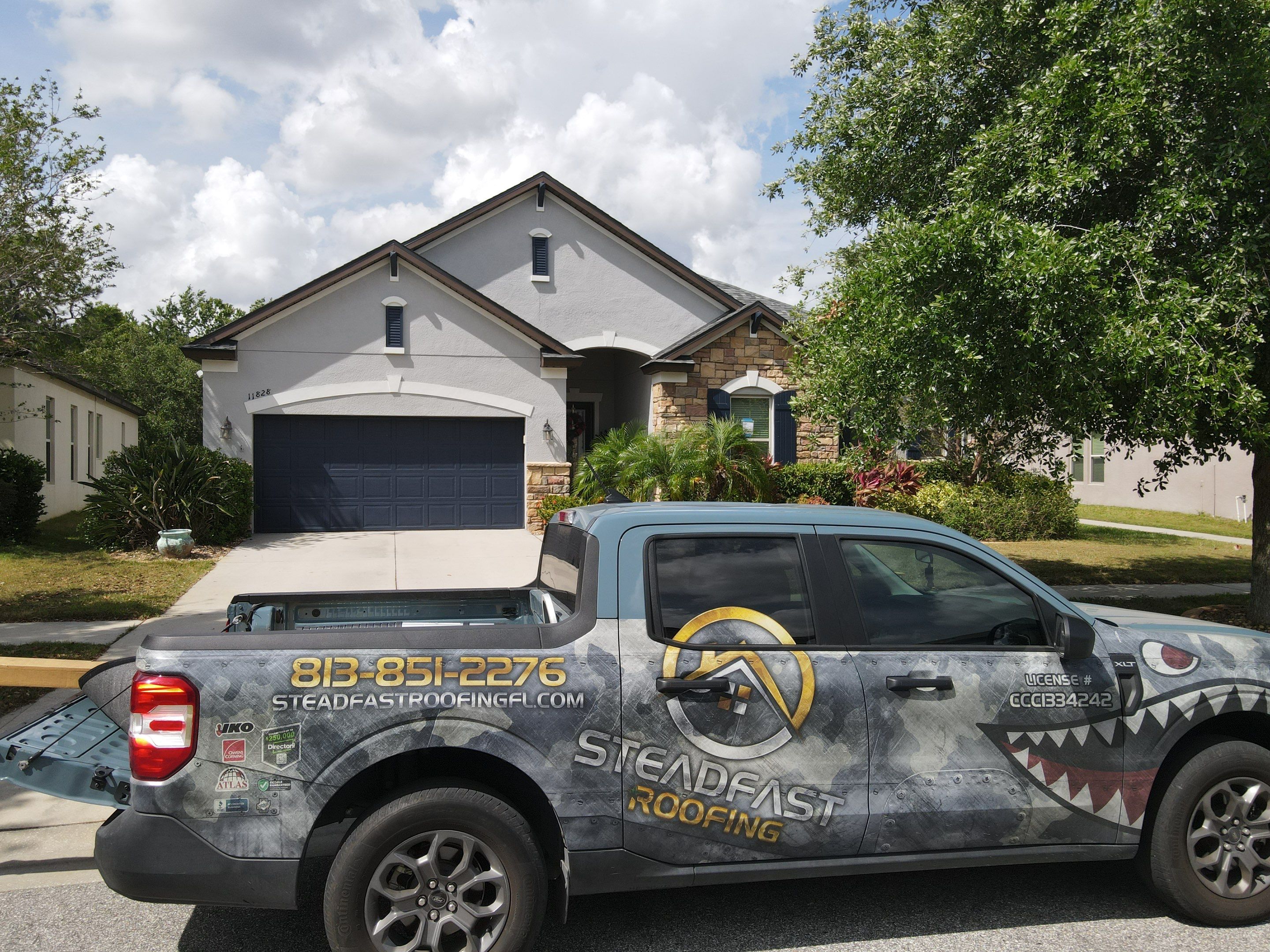 Roof replacement in Riverview, FL. by Steadfast Roofing