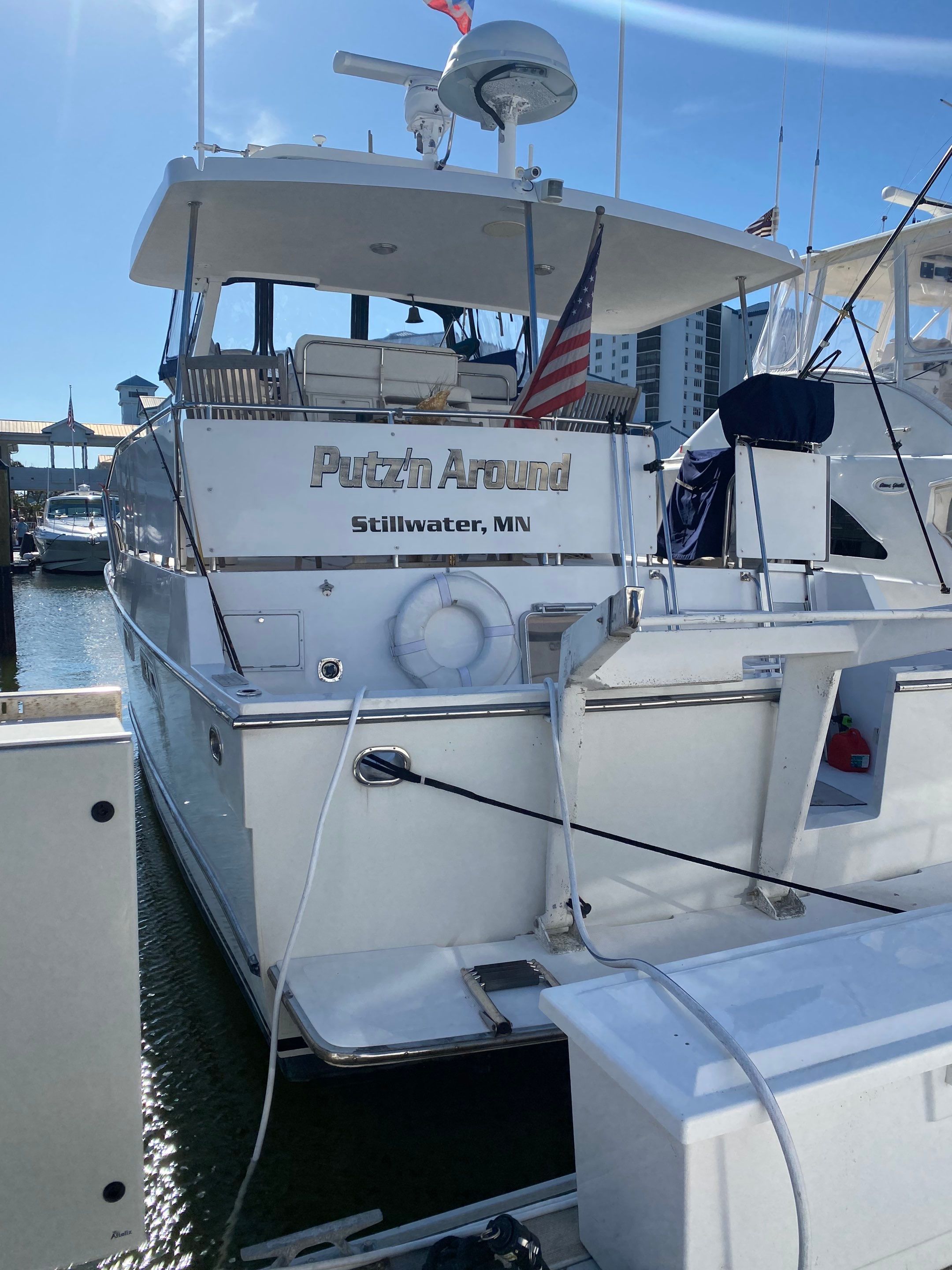 Project in Ft Myers Beach by Florida Hull Cleaning 