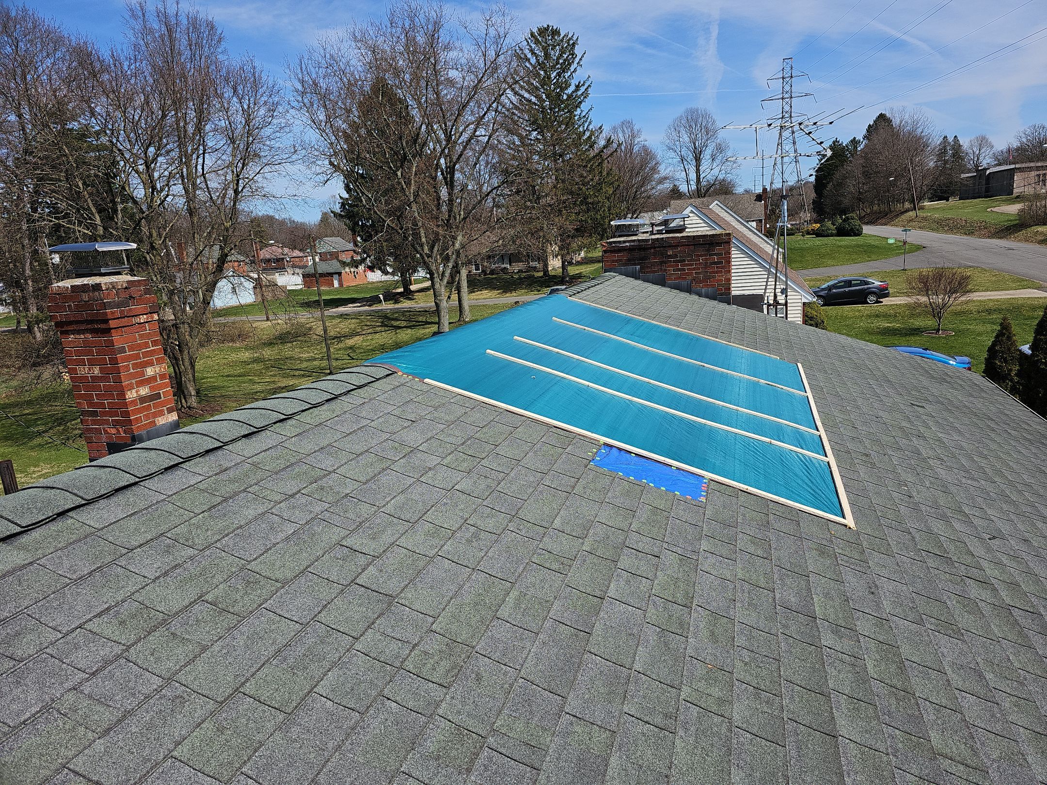 ATLAS PINNACLE COLOR: SUMMER STORM DRIP EDGE: WHITE by Eagle Eye Roofing