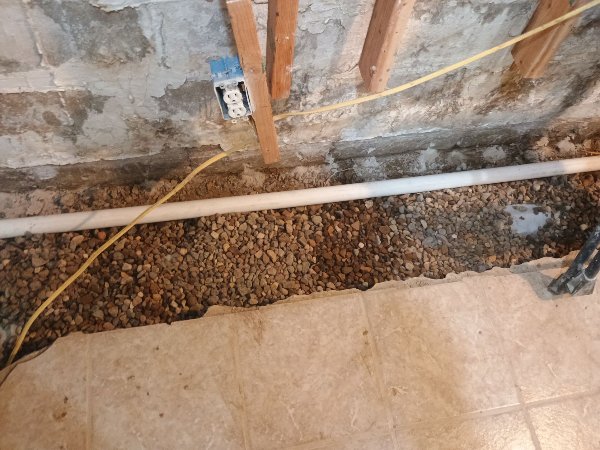 Drain Tile in Minneapolis for Kristen & Taylor by Waterproofing Northeast