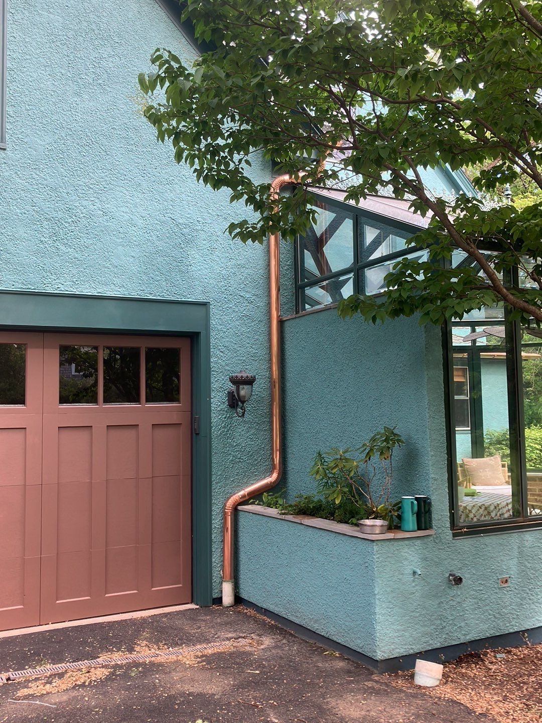 Half Round Copper Gutter Installation by Custom Installations