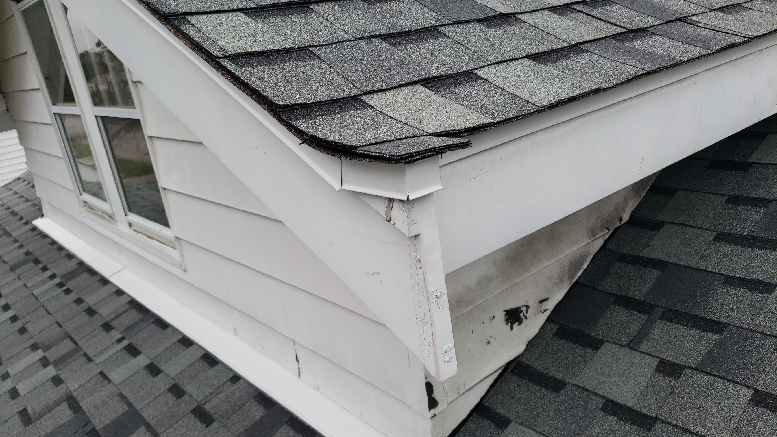 ATLAS PINNACLE COLOR: HEARTHSTONE DRIP EDGE: WHITE by Eagle Eye Roofing