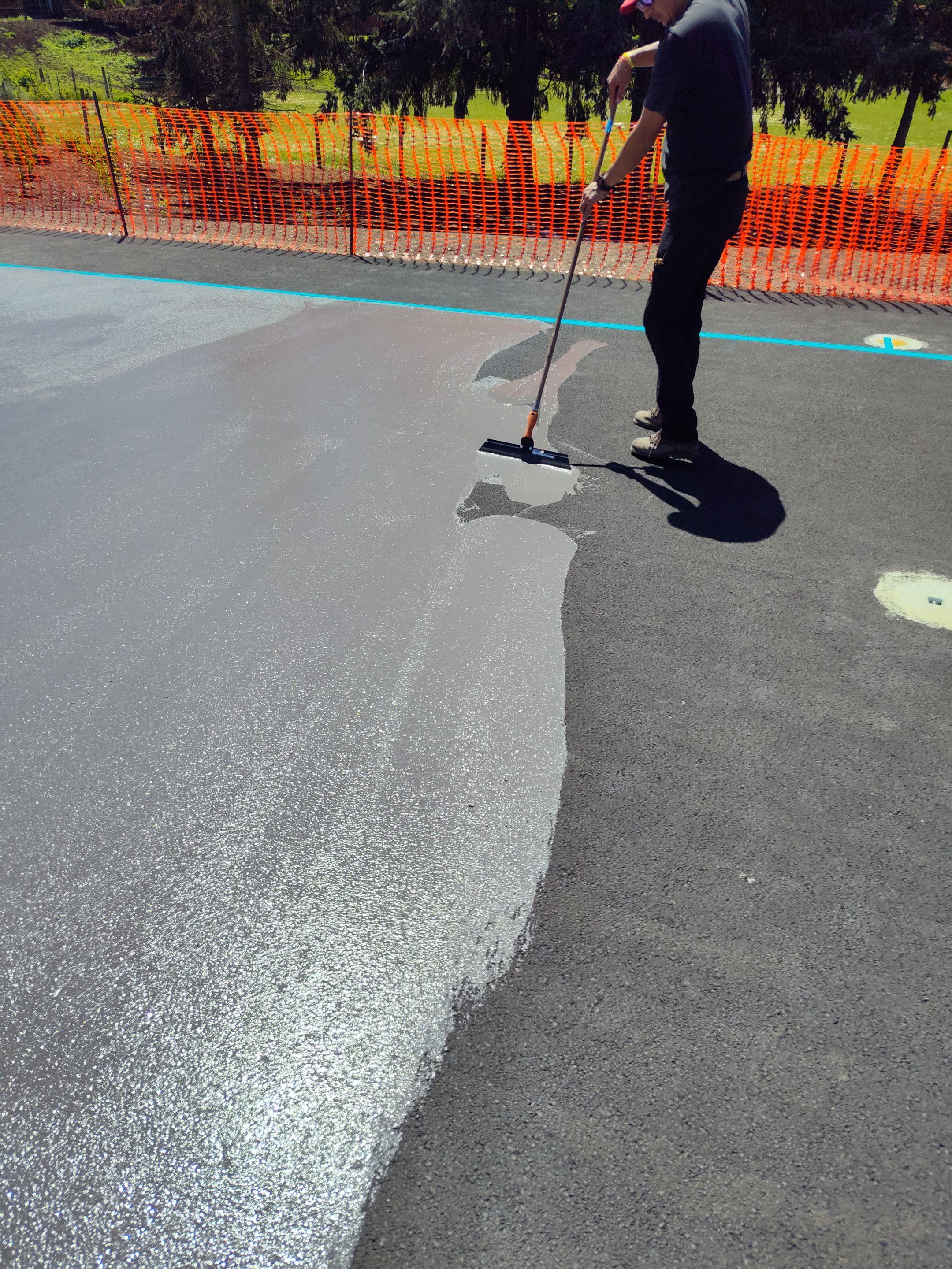 Basketball and Deck Coating by BEST Roofing & Waterproofing