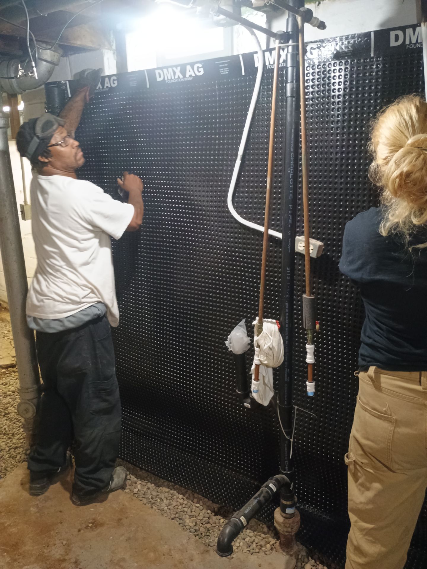 Interior Drain Tile & Yard French Drain in St. Paul, MN by Waterproofing Northeast
