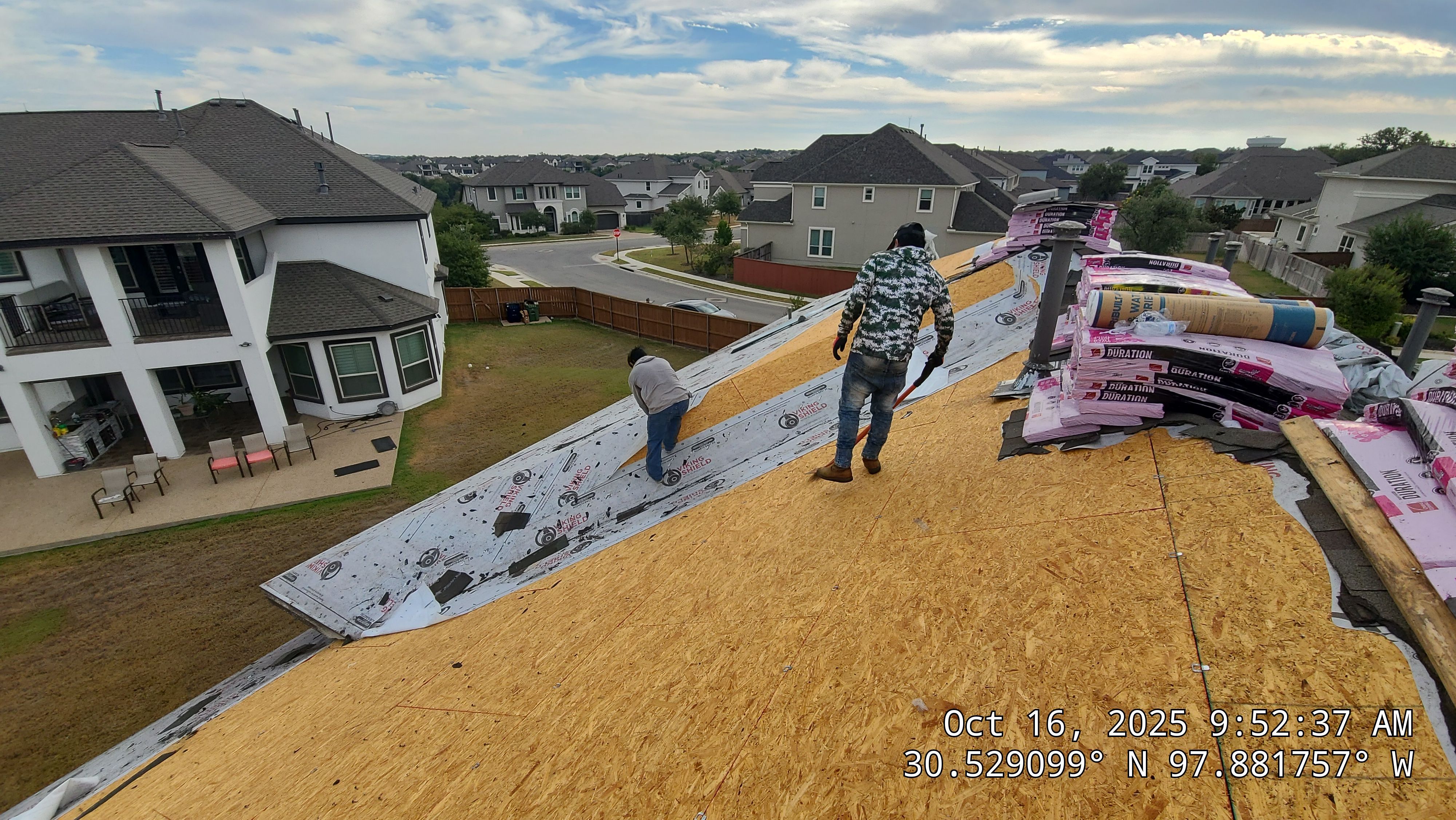 Full Residential Roof Replacement with Architectural Shingles in Leander by Caliber Restoration LLC