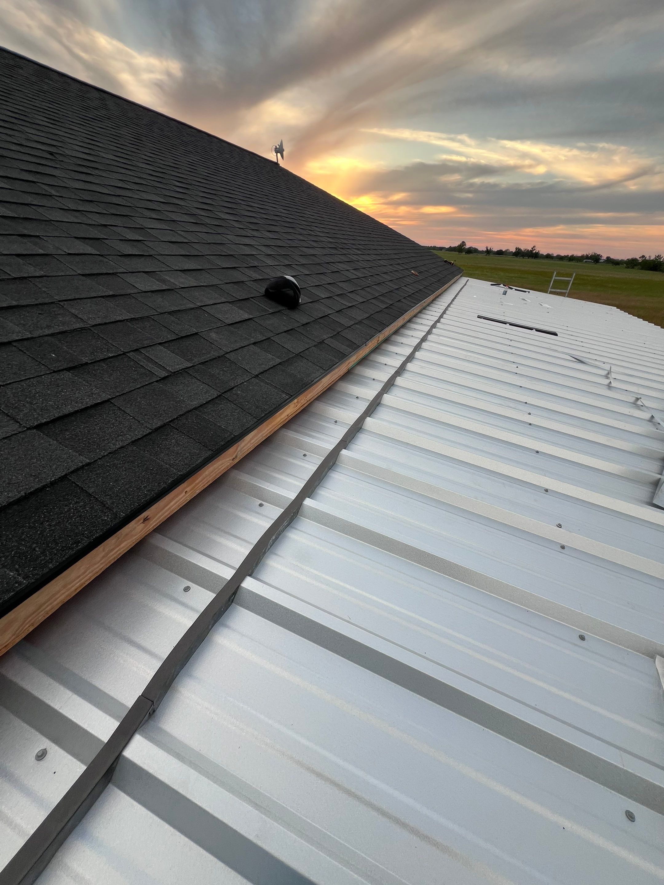Residential Roofing Installation using Metal by Roof Repair Company