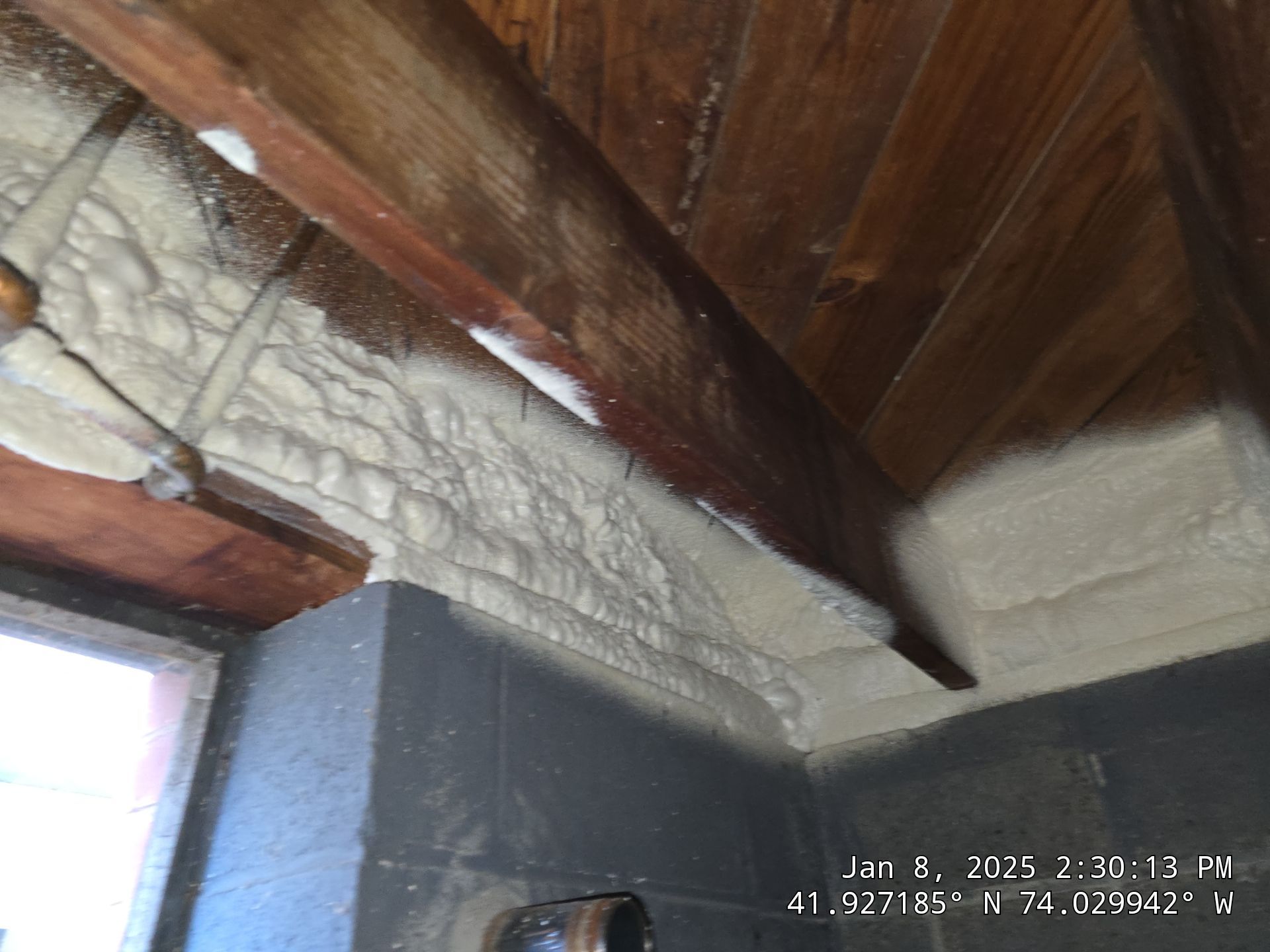 Attic Insulation using Closed Cell Spray Foam by NYS Foam & Energy