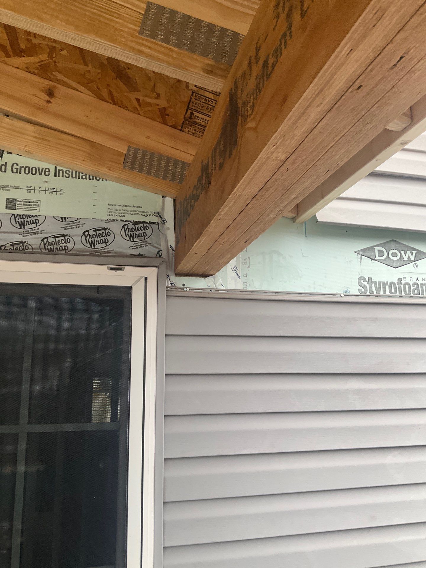 Custom Gable Porch Roof Addition Over Existing Deck in Halifax by Esh Builders