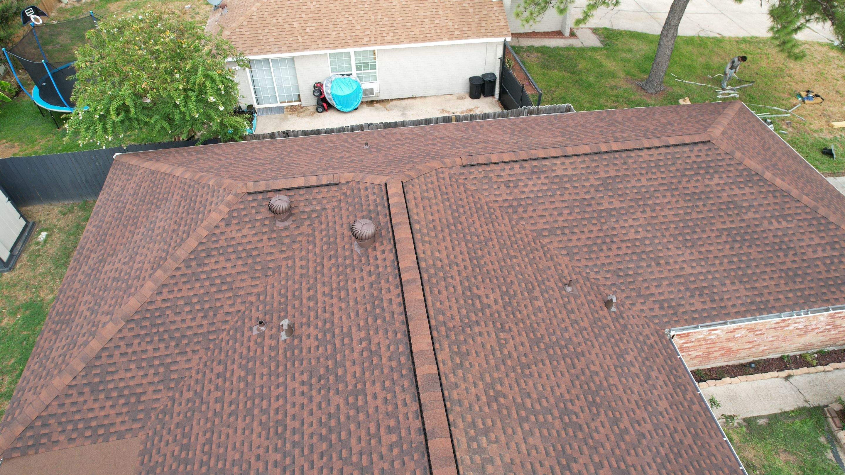 GAF Timberline HDZ Hickory Roof Replacement — Houston, TX by PL Roofing & SB Roofing, LLC.