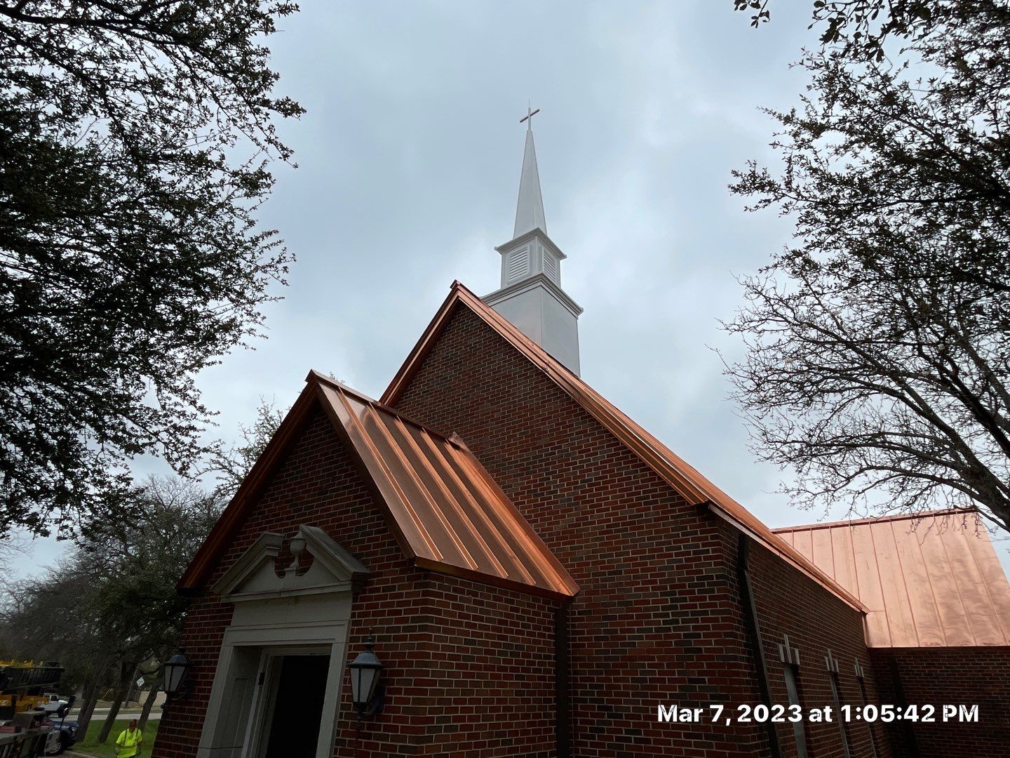 Custom Copper Standing Seam Roofing System  by Springtree Restoration 
