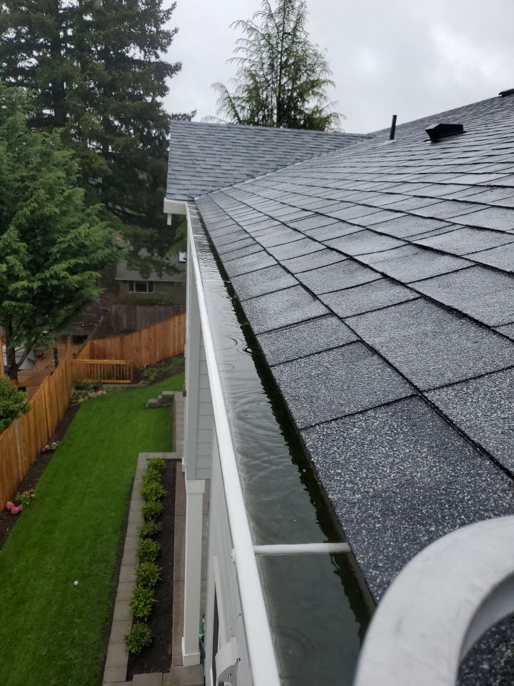 Dowspout cleaning using Moderate Pressure by Willamette Outdoor Wash LLC
