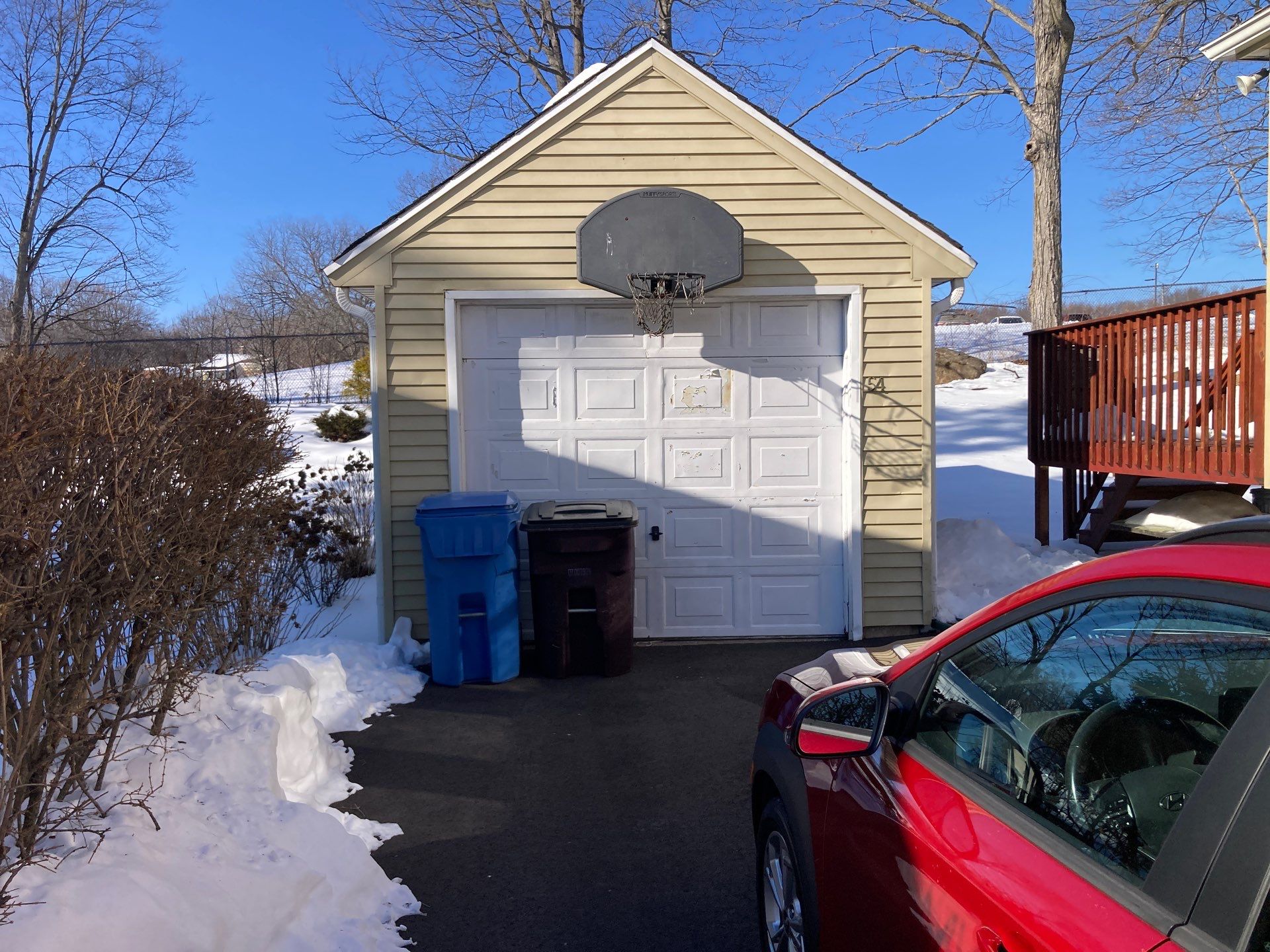 Garage Door Refresh with Improved Function & Clean Finish by DiGiorgi Roofing and Siding Inc