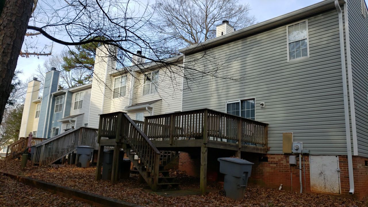 Gutter Cleaning using water by Power Wash Masters LLC