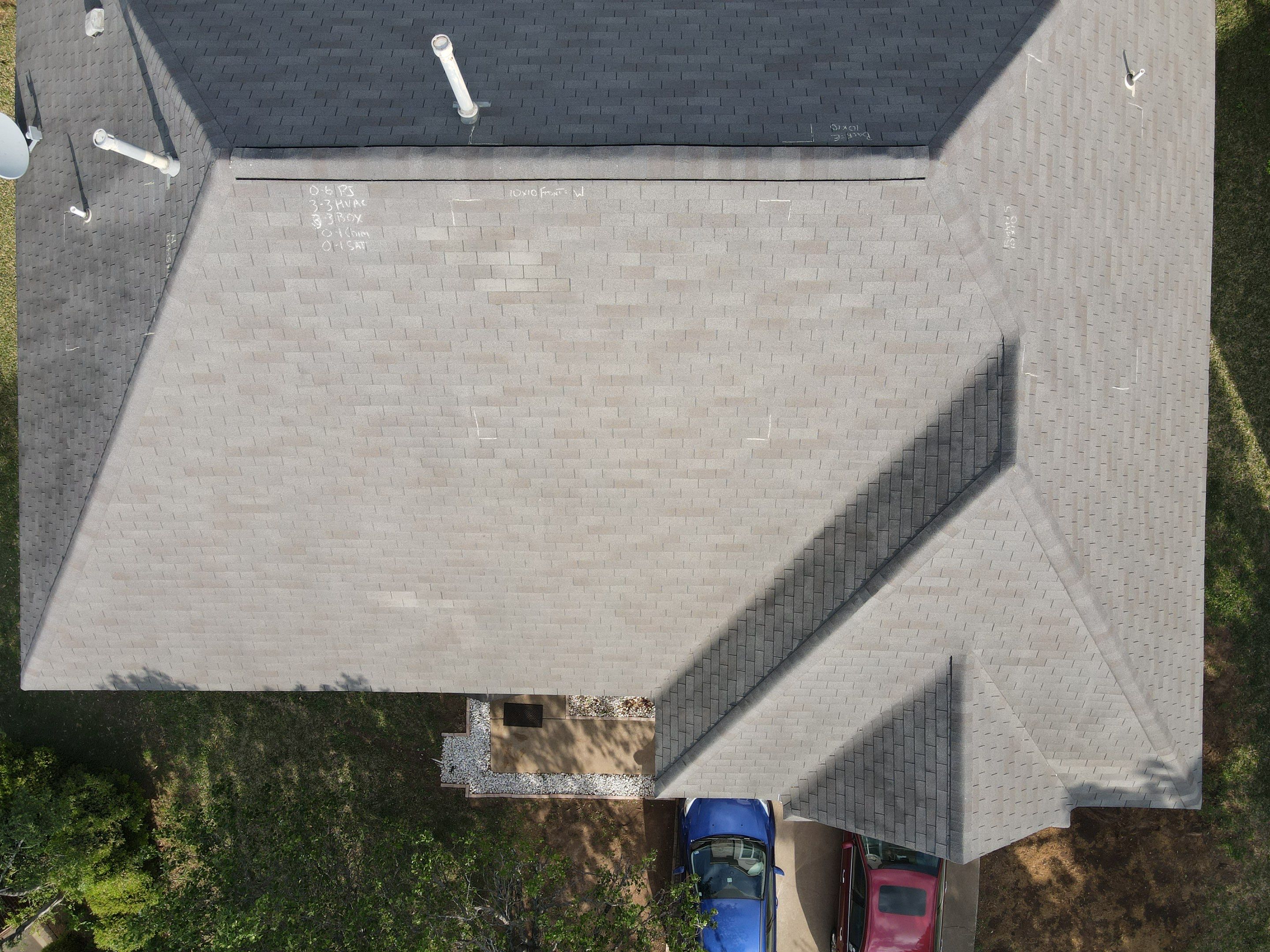 Architectural Shingle Roof Replacement and Decking Repair in Round Rock by Caliber Restoration LLC