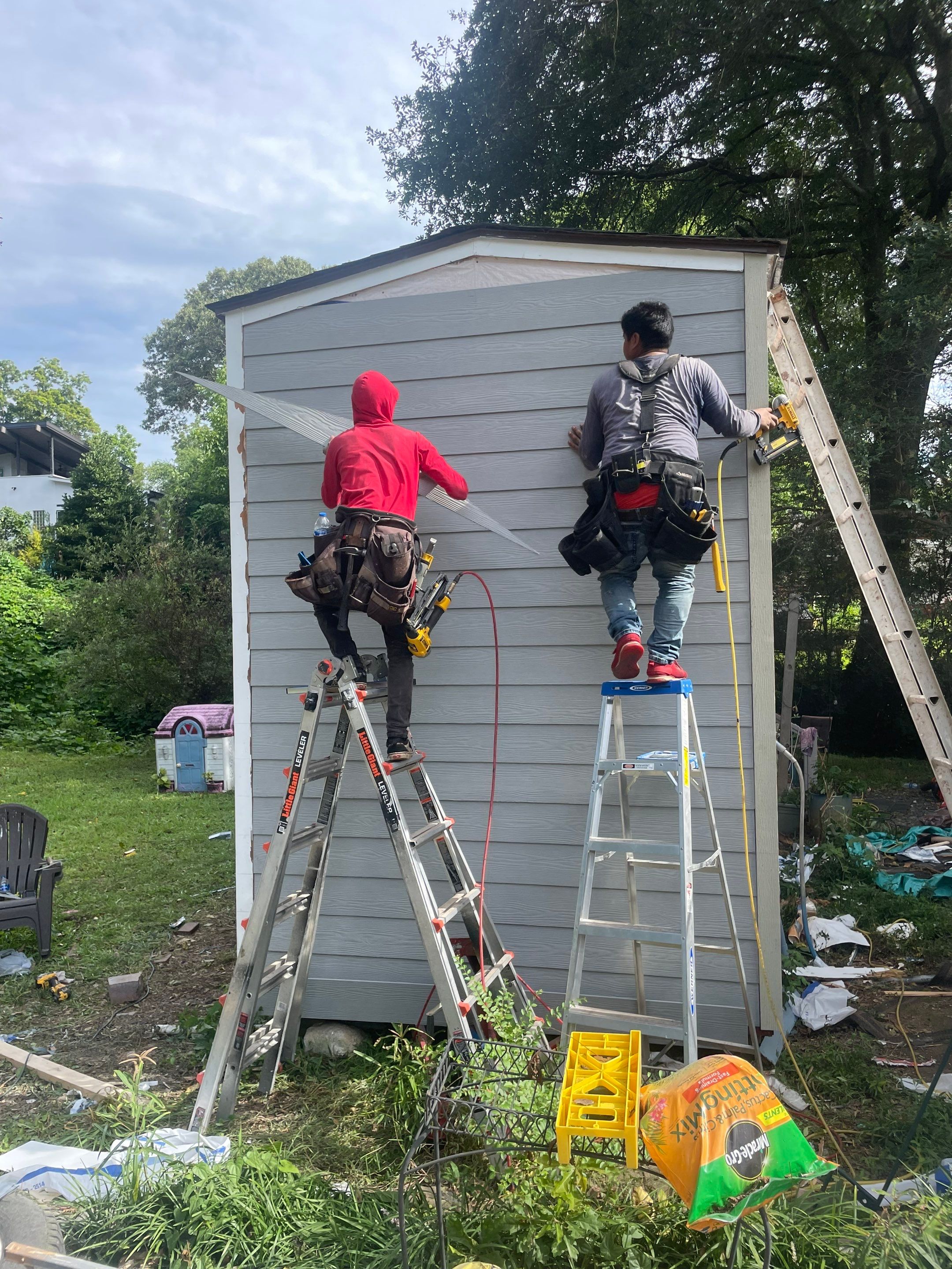 tiny home remodel- siding,paint,roofing by Nailed It Roofing & Remodeling LLC