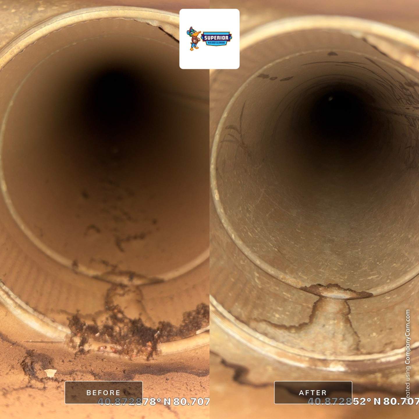 Air Duct Cleaning With a Vacuum Truck in Columbiana, OH by Superior Air Duct Cleaning