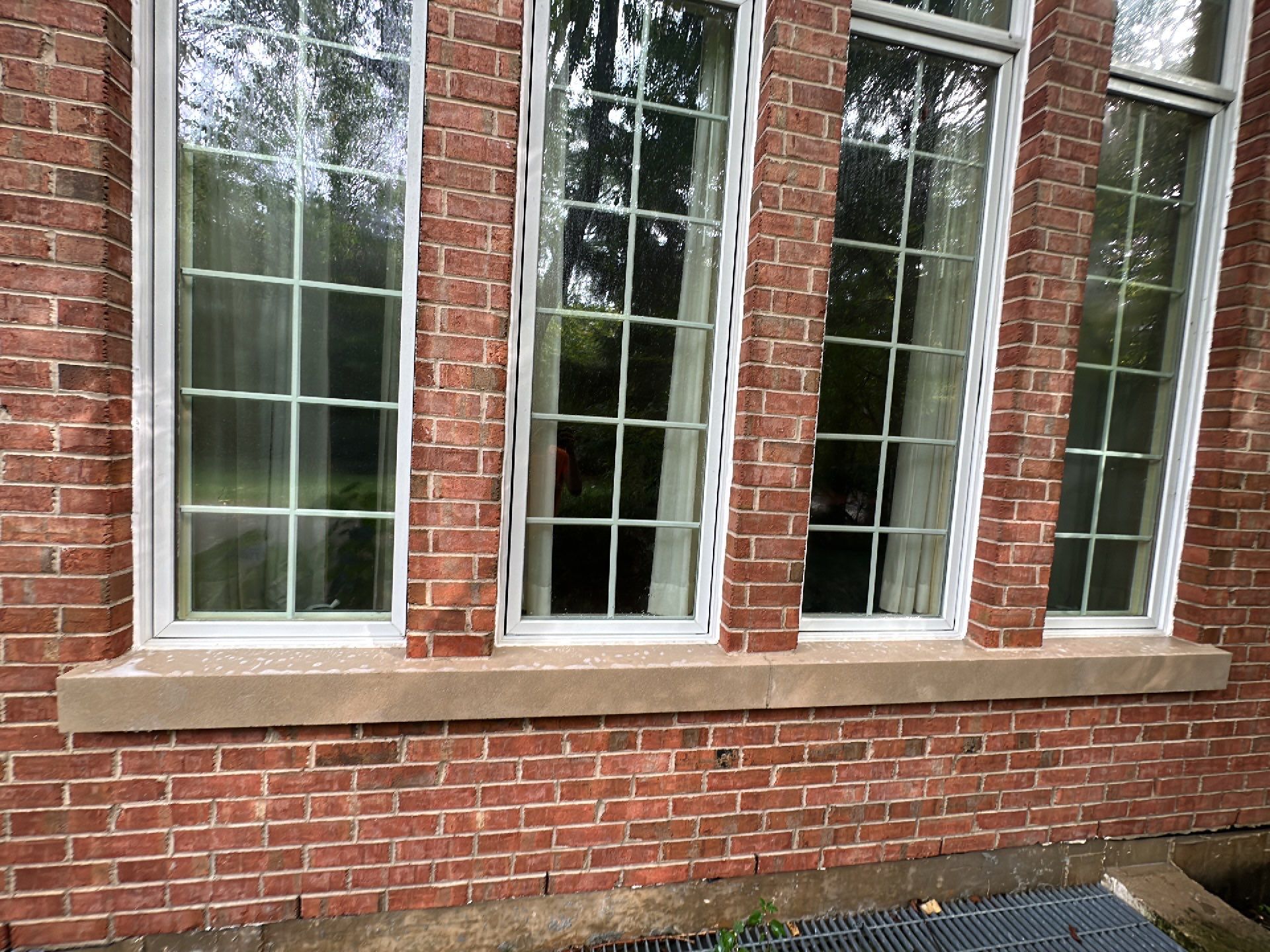 natural stone using Algaecide, soft wash soap by Northern Power Washing LLC.