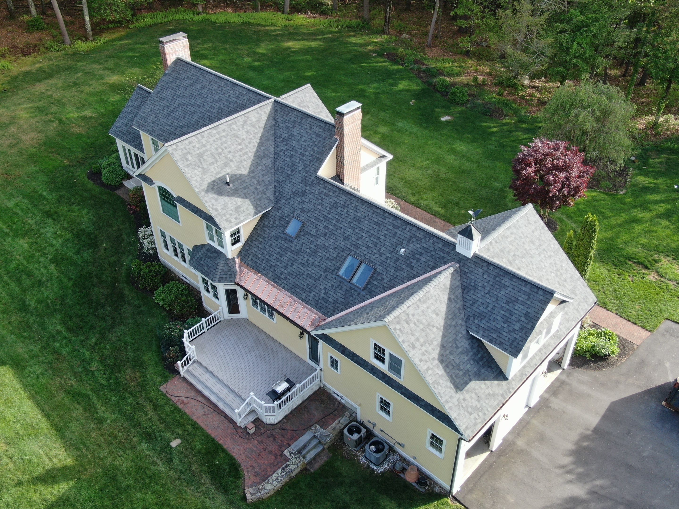 Roof Replacement with Owens Corning Shingles and Copper Flashing by Mighty Dog Roofing of Greater Middlesex County
