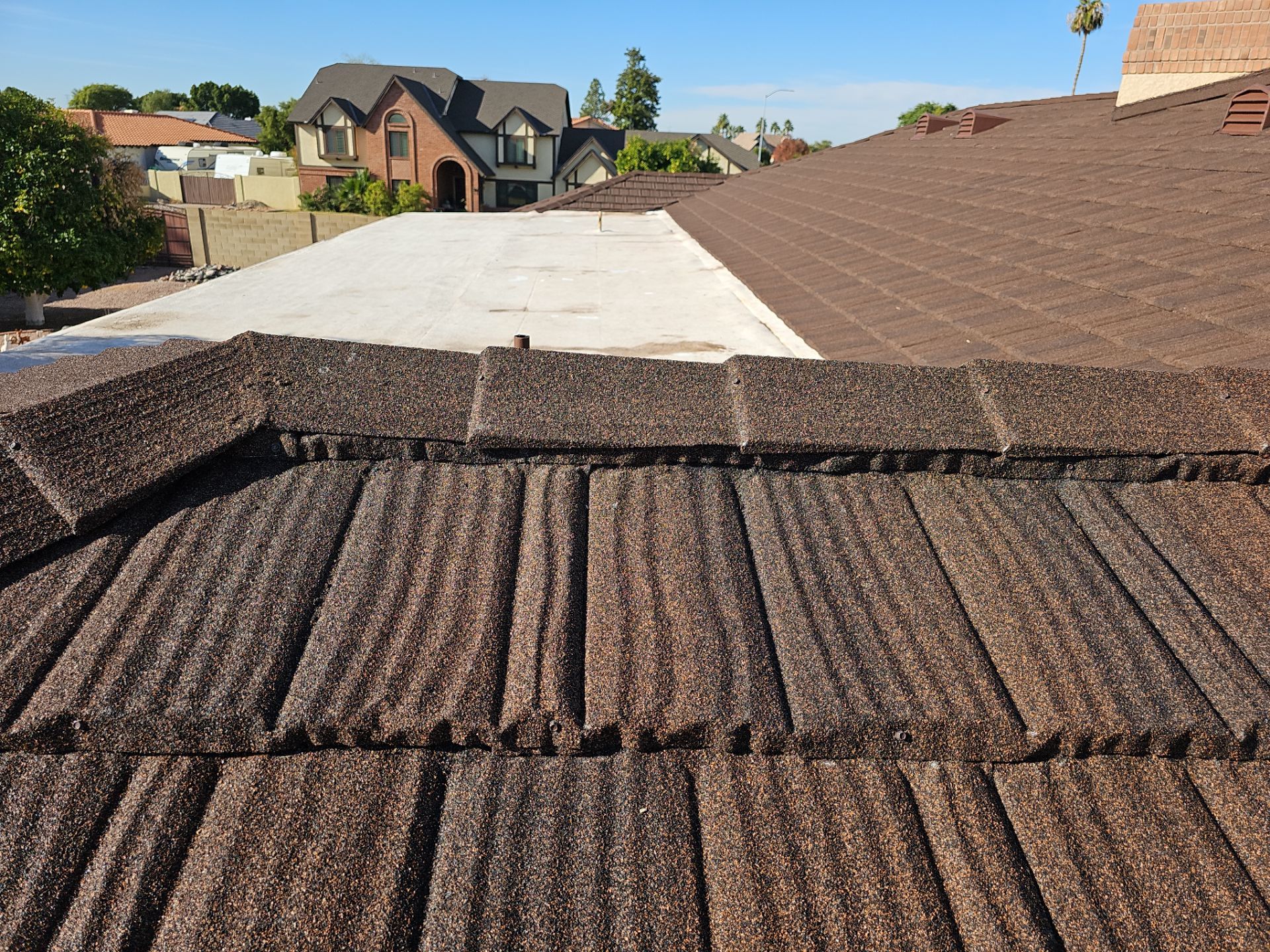 Barkwood Stone Coated Steel by Reimagine Roofing