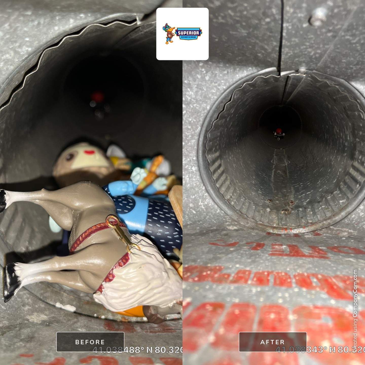 Air Duct Cleaning With a Vacuum Truck in New Castle, PA by Superior Air Duct Cleaning