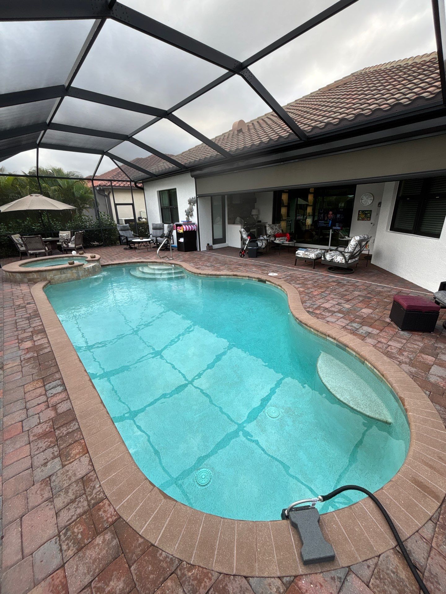 Pool Deck Renovation | Pool Coping | Waterline Tile | Bonita National Golf & Country Club` by Old Town Pavers Llc