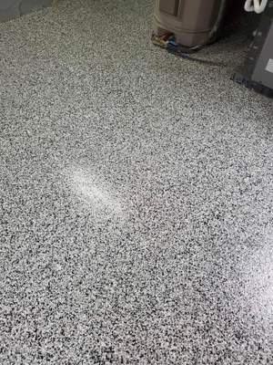 Garage Floor with Stairs using Domino