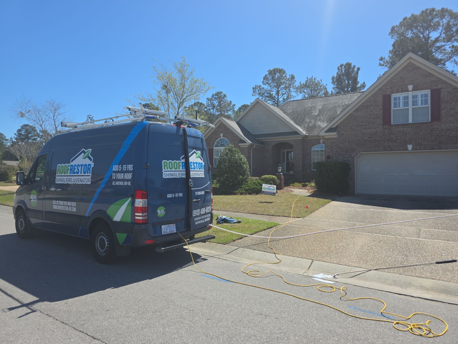 Roof Restoration using RoofRestor in Leland, NC by RGR Construction and Roofing, LLC