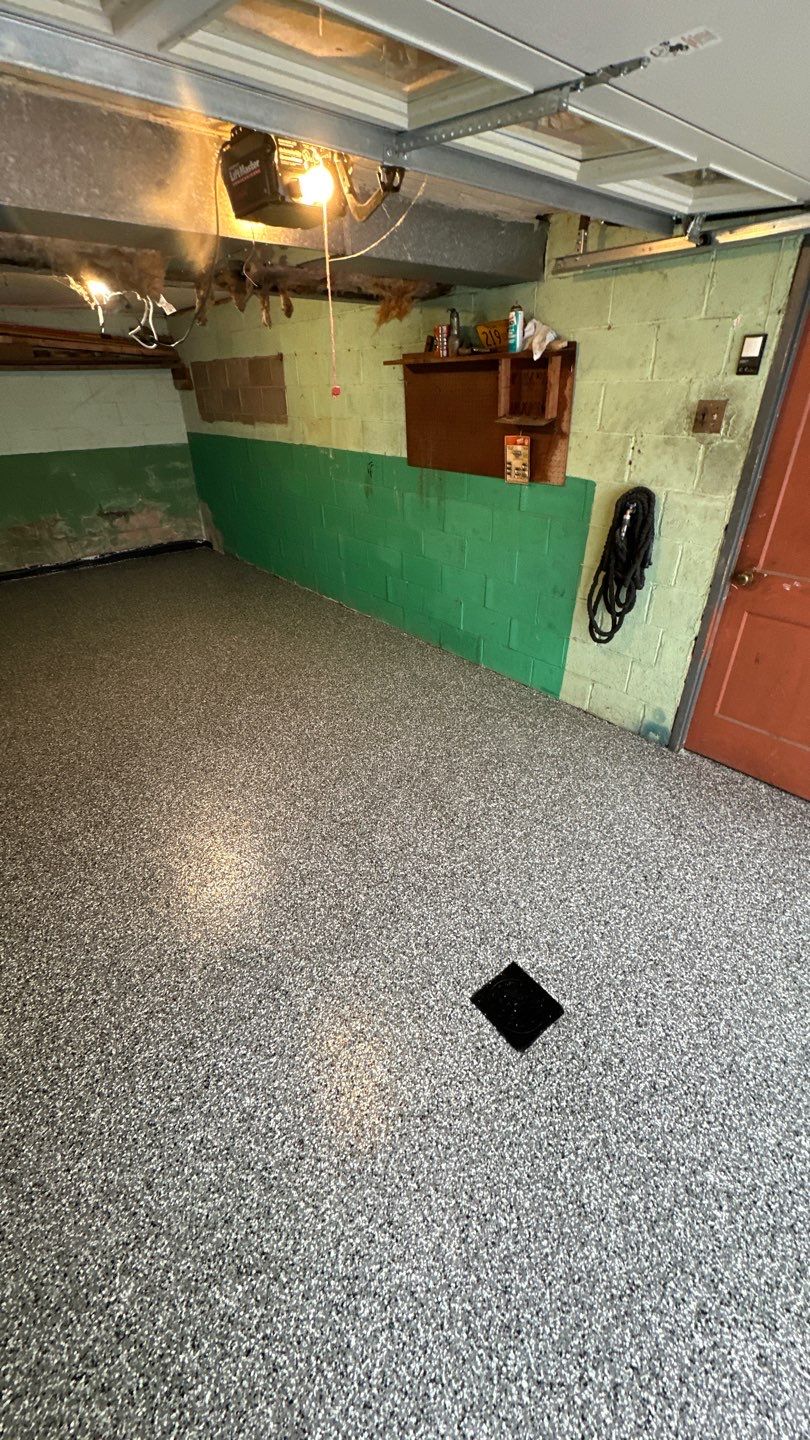 Basement + Garage Project in Pittsburgh by Floors in a Day, Inc