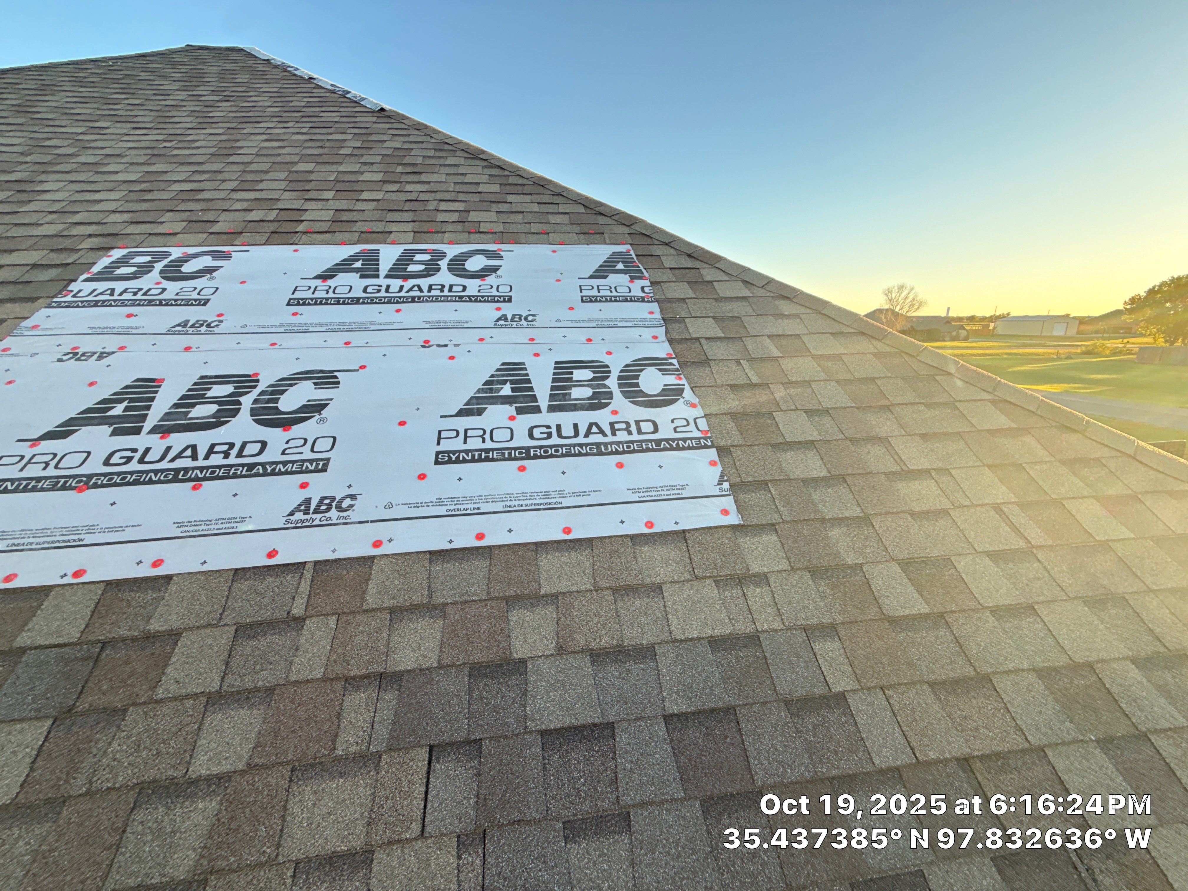 Roof repair due to shady contractor by OAK Roofing Restoration 