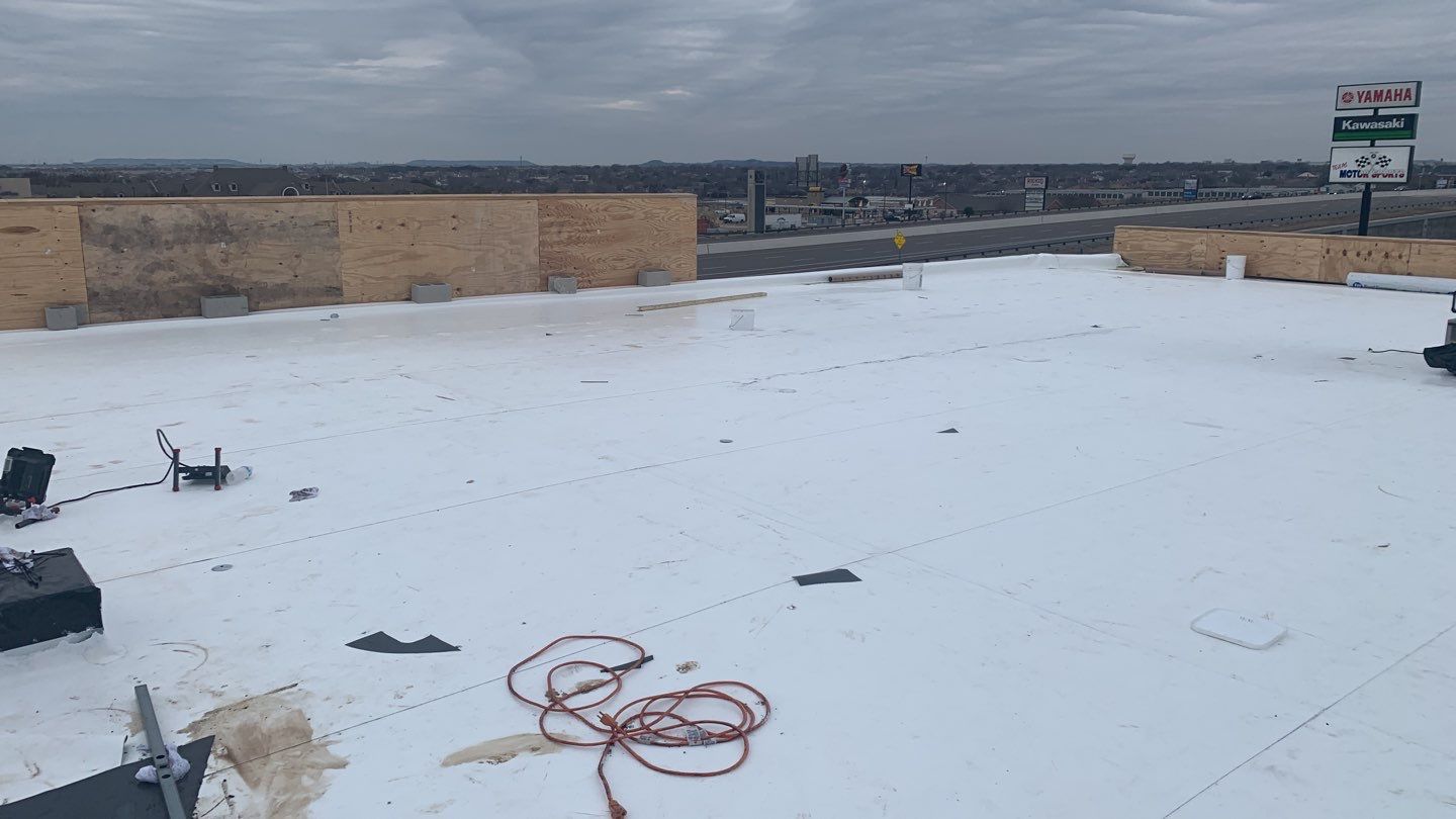 Bio-Life Commercial Roof Replacement using IB Systems PVC by Roof Experts
