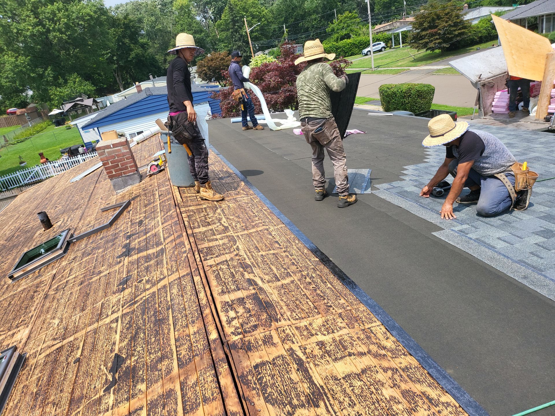 Residential Roofing Installation using Owens Corning TruDefinition Duration AR - Estate Gray by A Plus Exterior