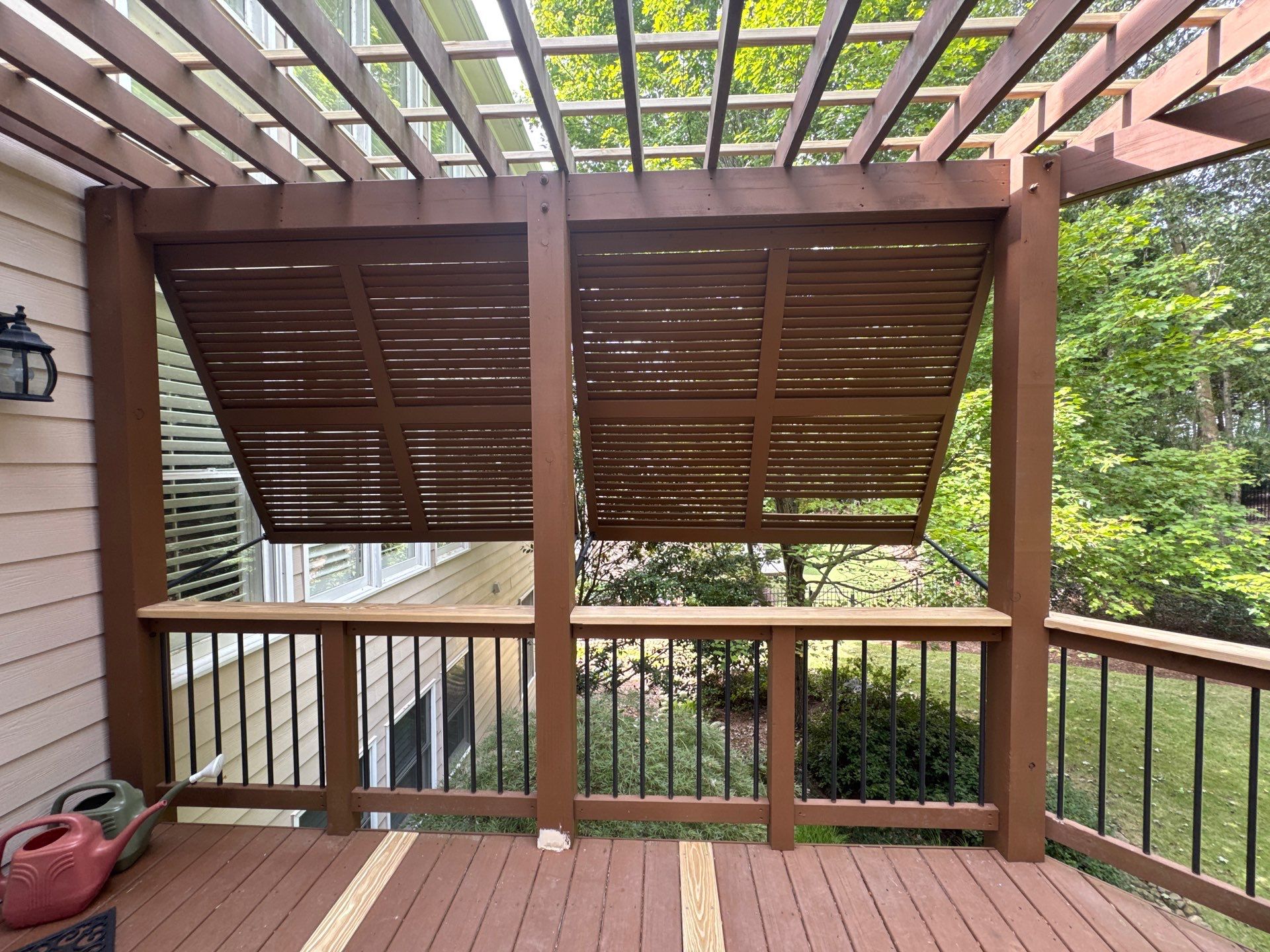 Exterior Deck and Pergola Staining Project in Kennesaw by Swift Home Renovations