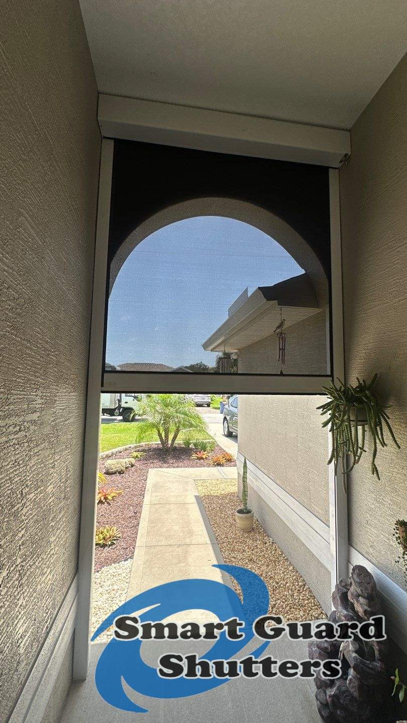 UltraShield Motorized Hurricane Screen by Smart Guard Shutters