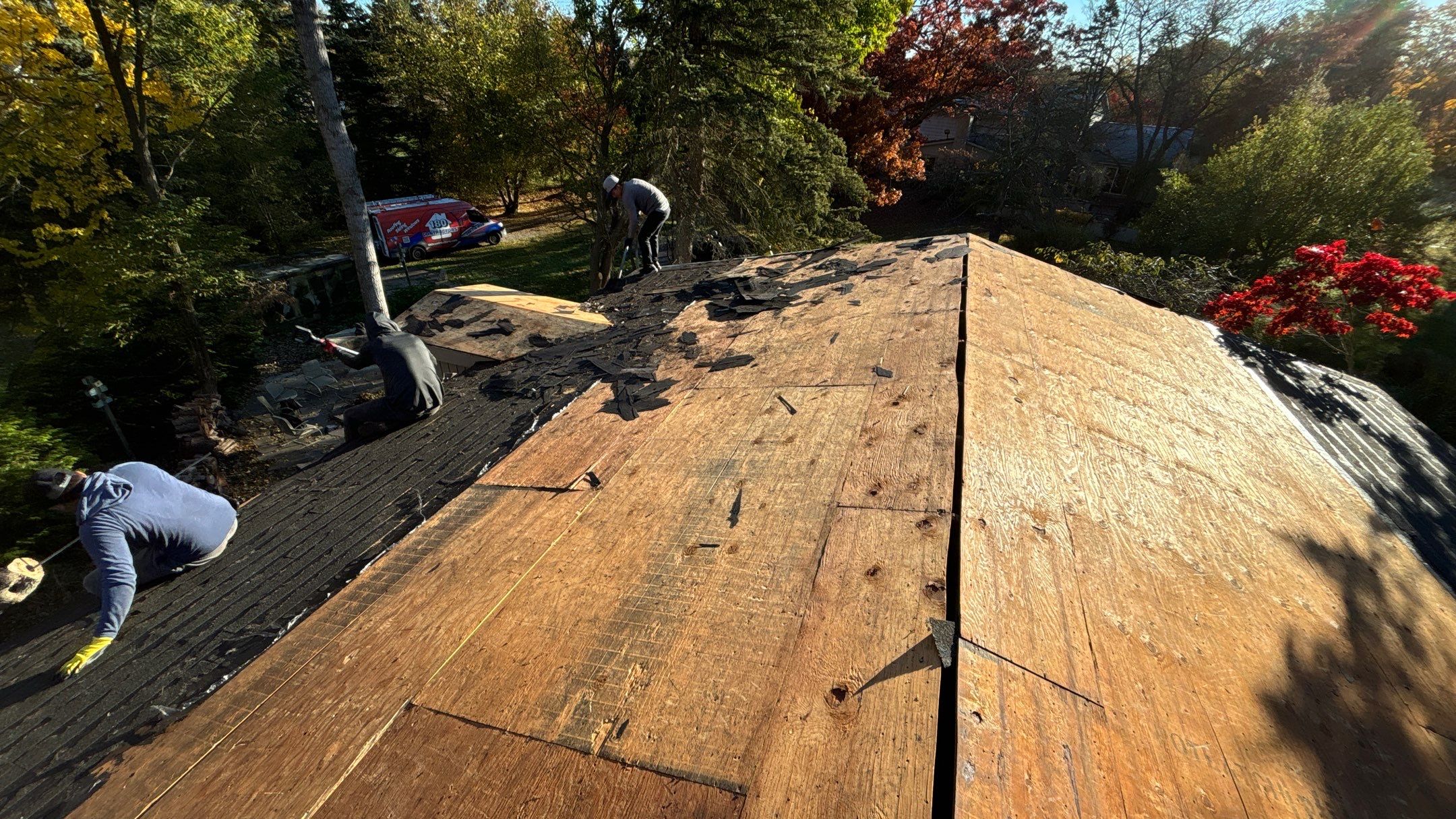 Roof Replacement using Certainteed HD Moire Black by 180 Contractors