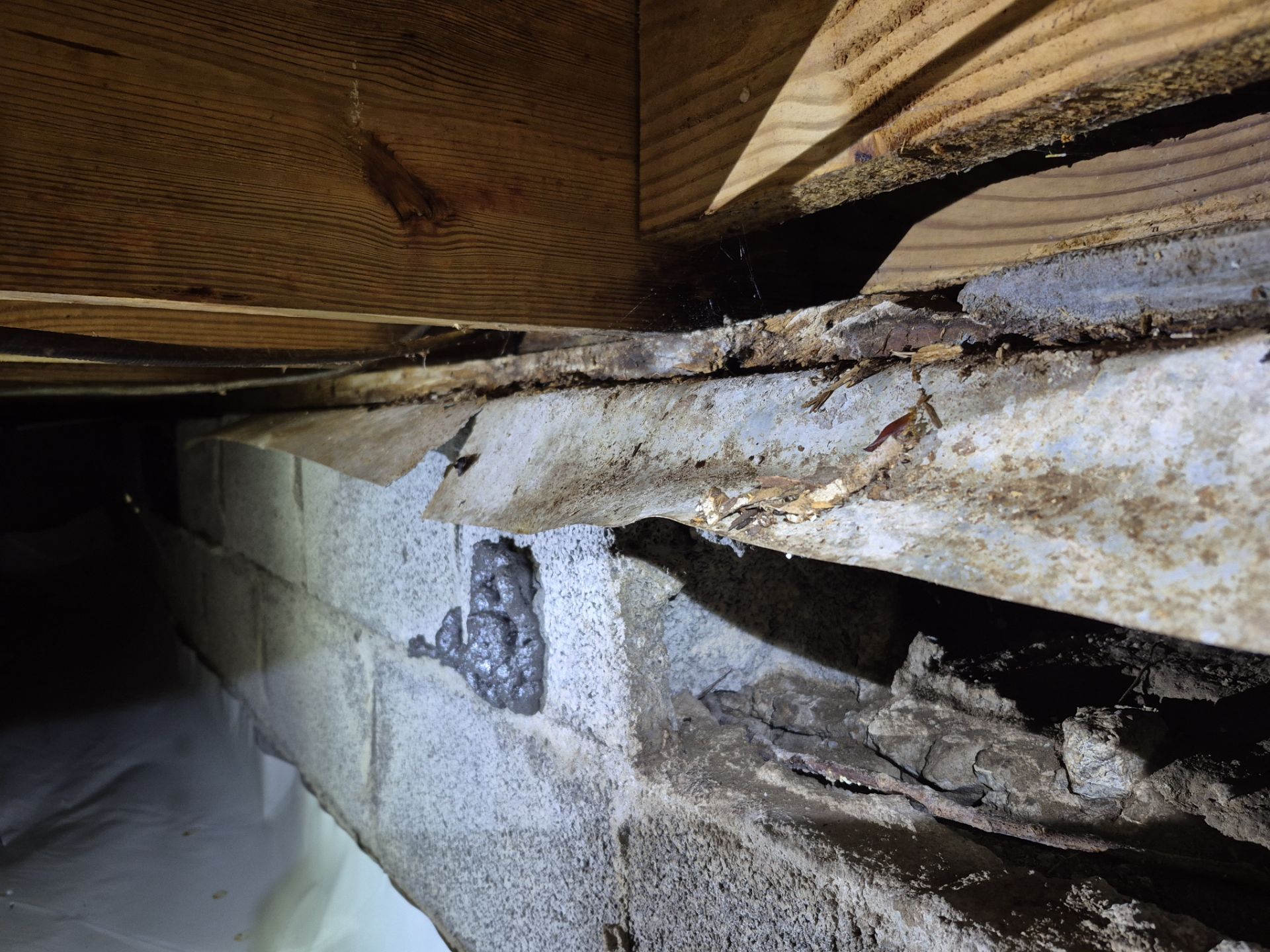 Project in Norfolk by Patriot Crawl Space Repairs