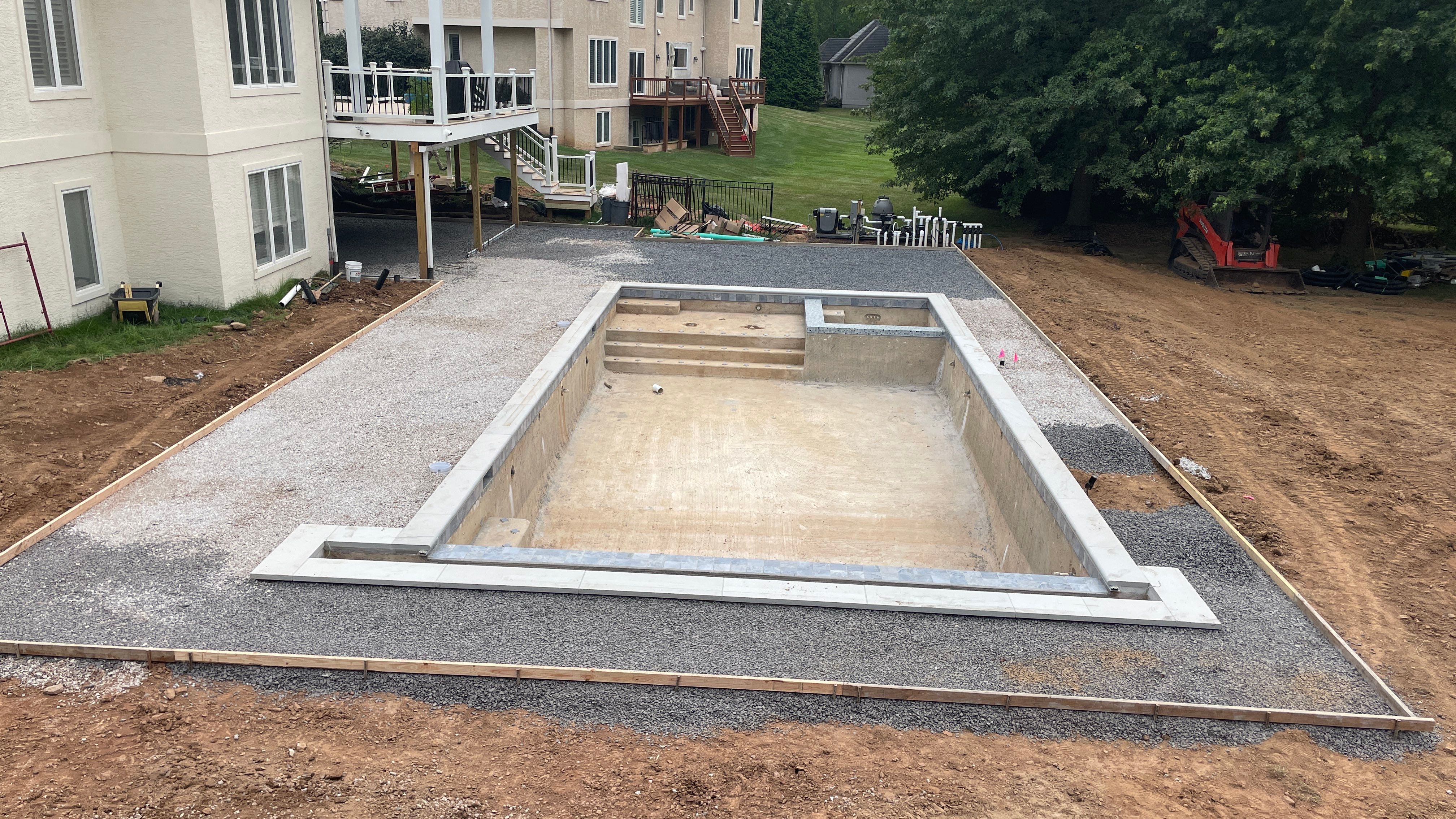Stamped concrete pool deck  by Architectural Concrete Design