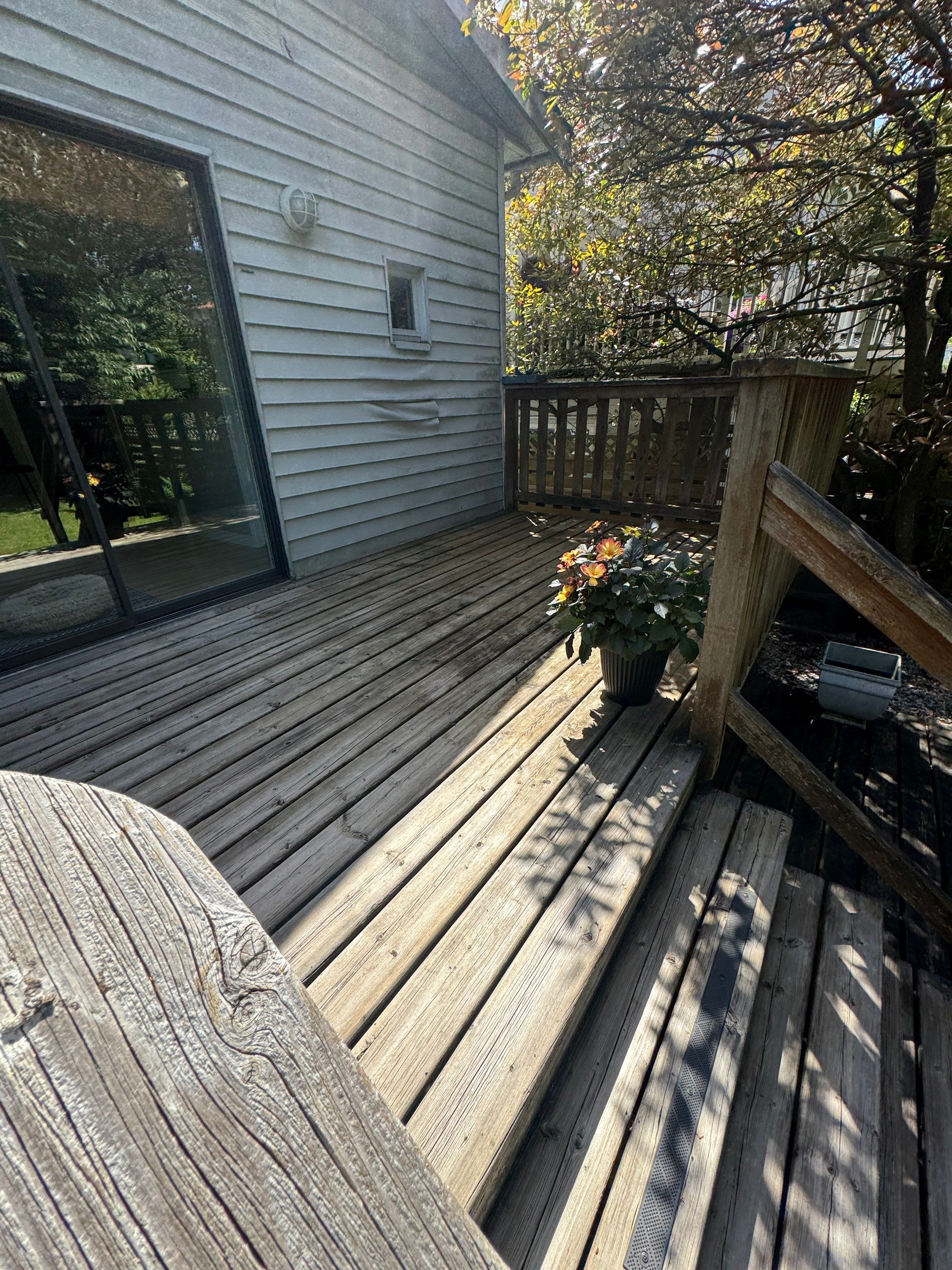 Deck Restoration: Staining Deck & Railings by YVR Construction Group