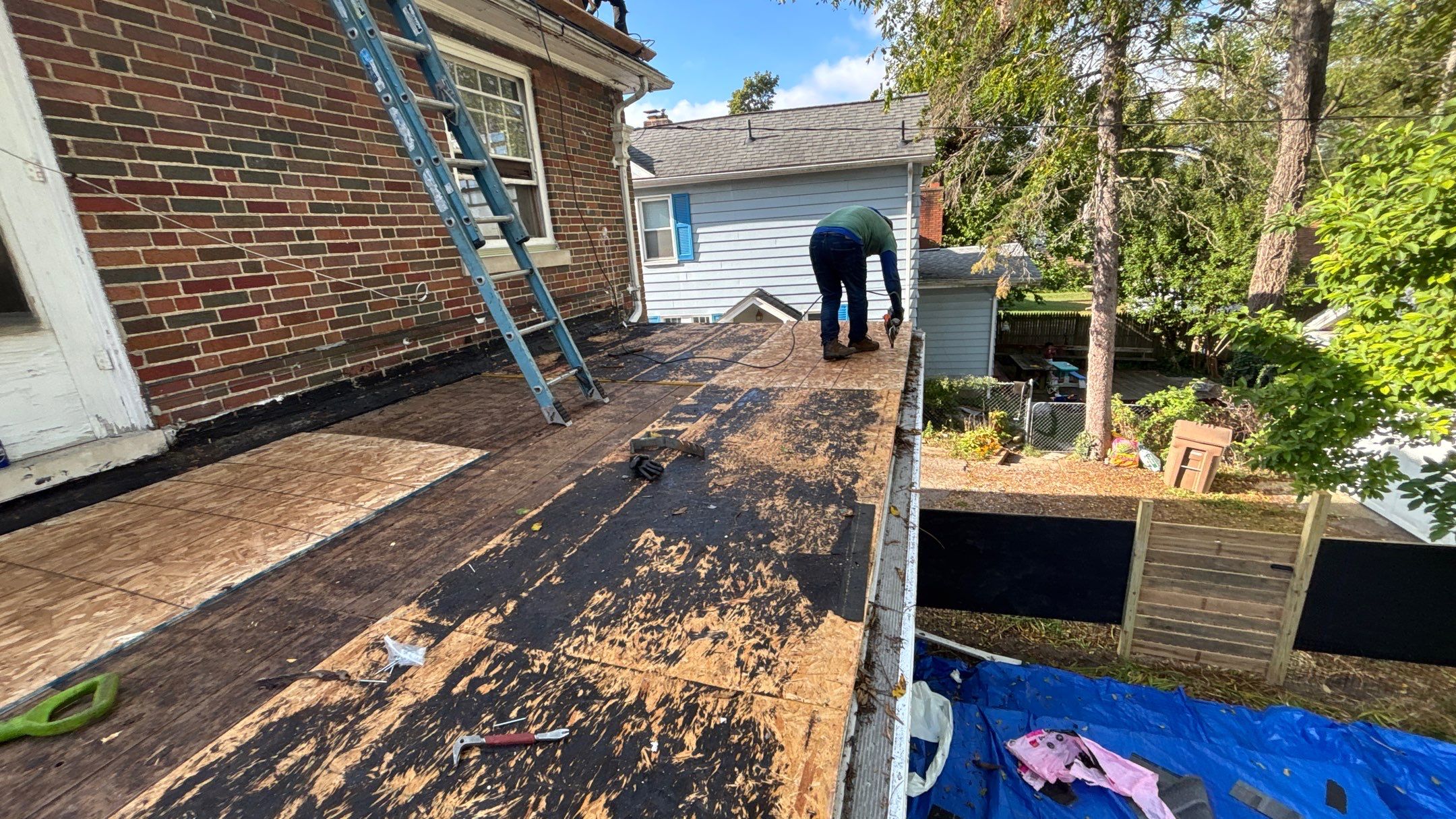 Roof Replacement using Owens Corning Colonial Slate by 180 Contractors
