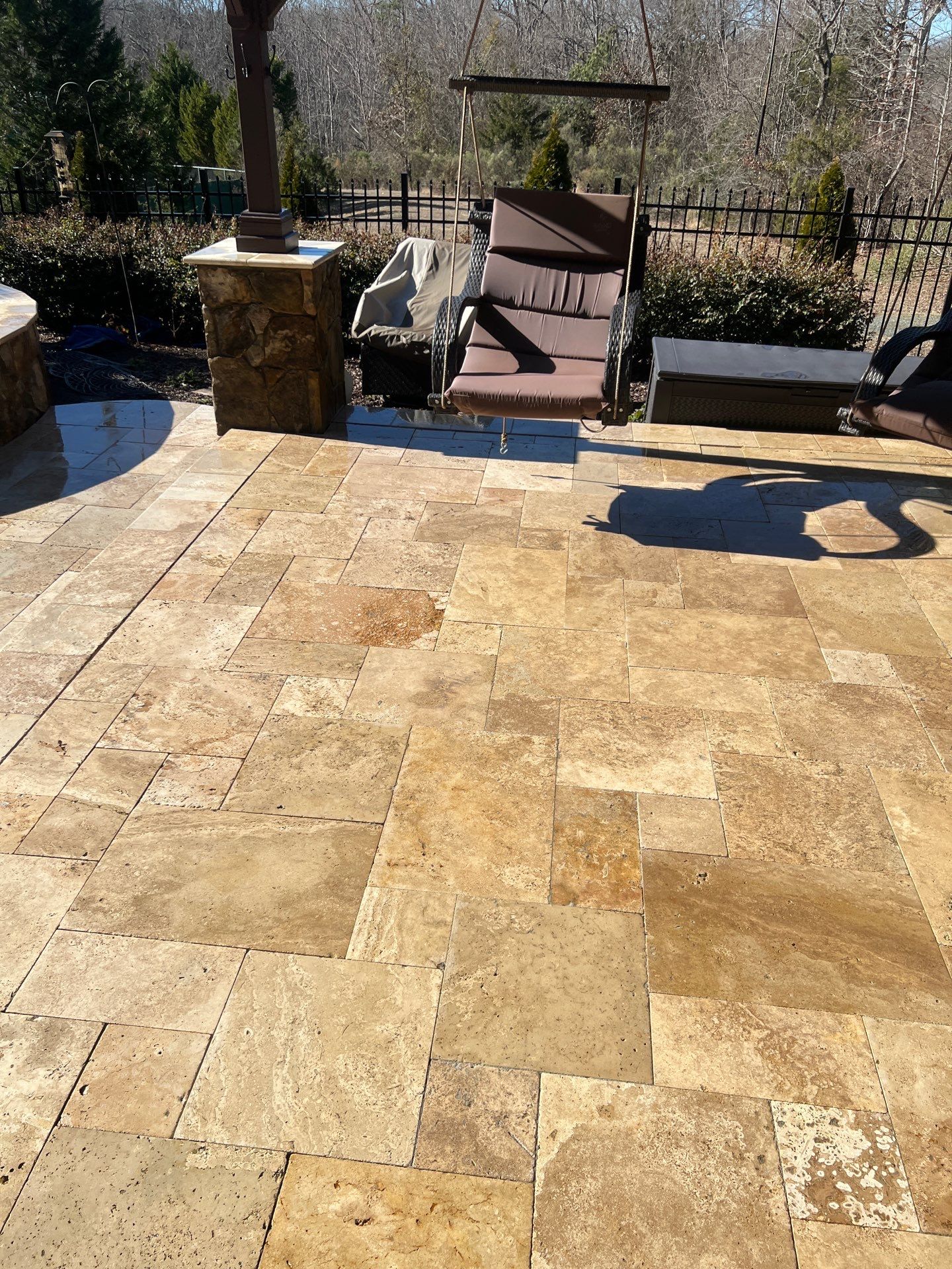 Travertine  using Concrete Sealant by DuraSeal
