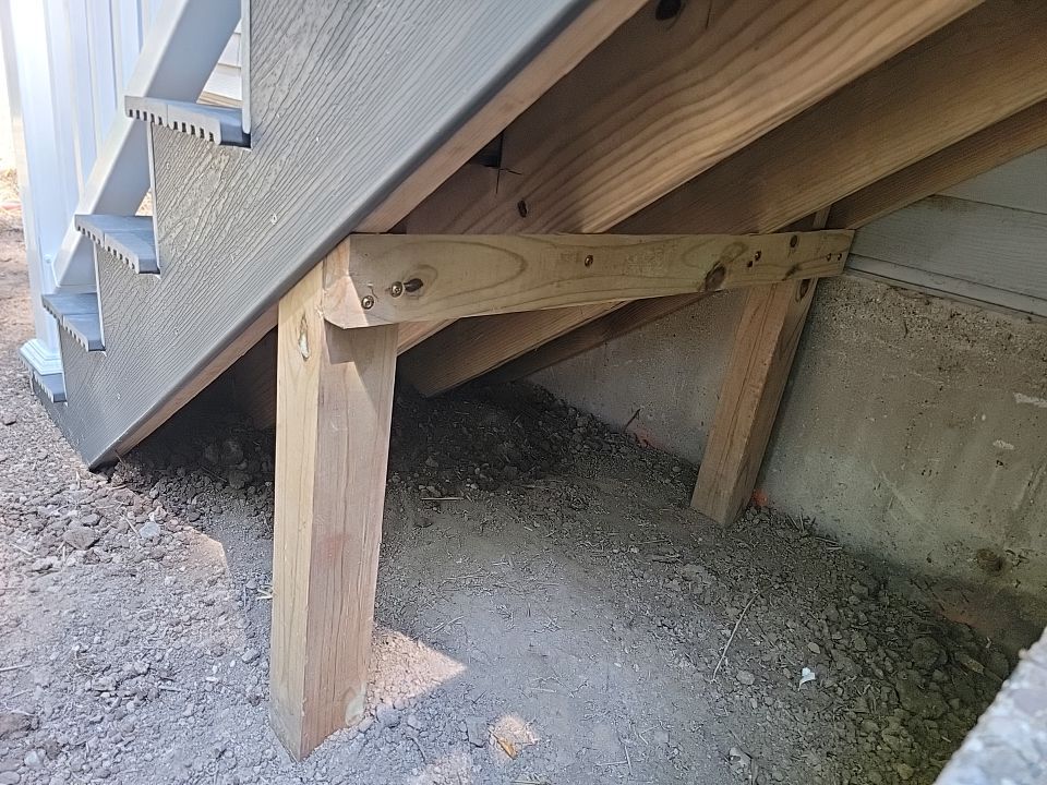 Deck Installation using TIMBERTECH DECKING by Avalon Roofing and Exteriors