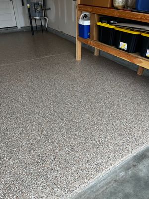 Garage Floor Coating using Waxwing