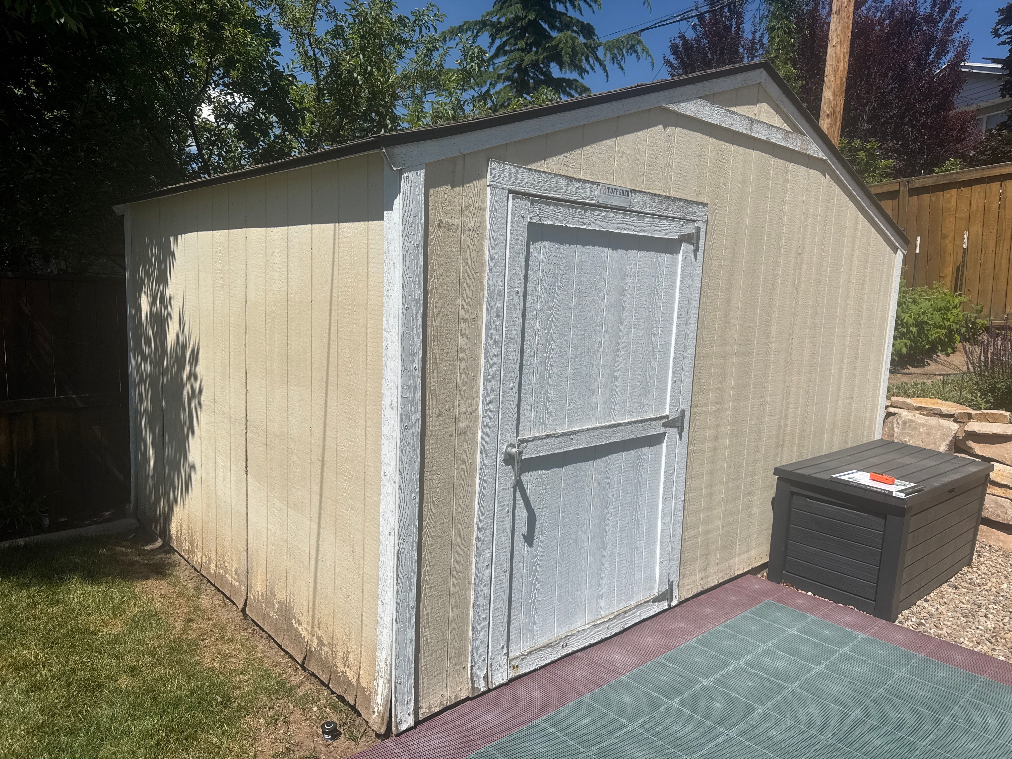 Salt Lake City | Targeted Vinyl Upgrade & Detached Shed | Arctic White Accents by Ideal Siding Utah