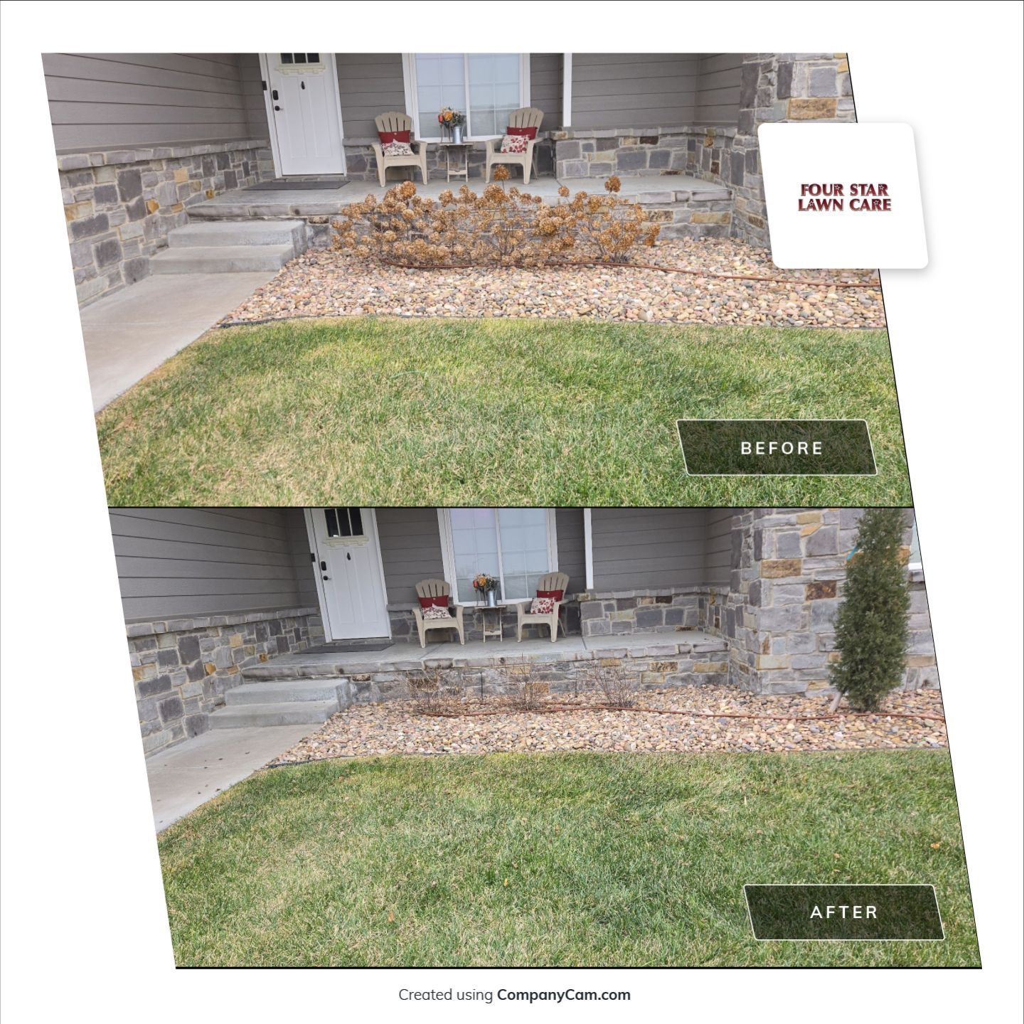 Project in Wichita by Four Star Lawn Care
