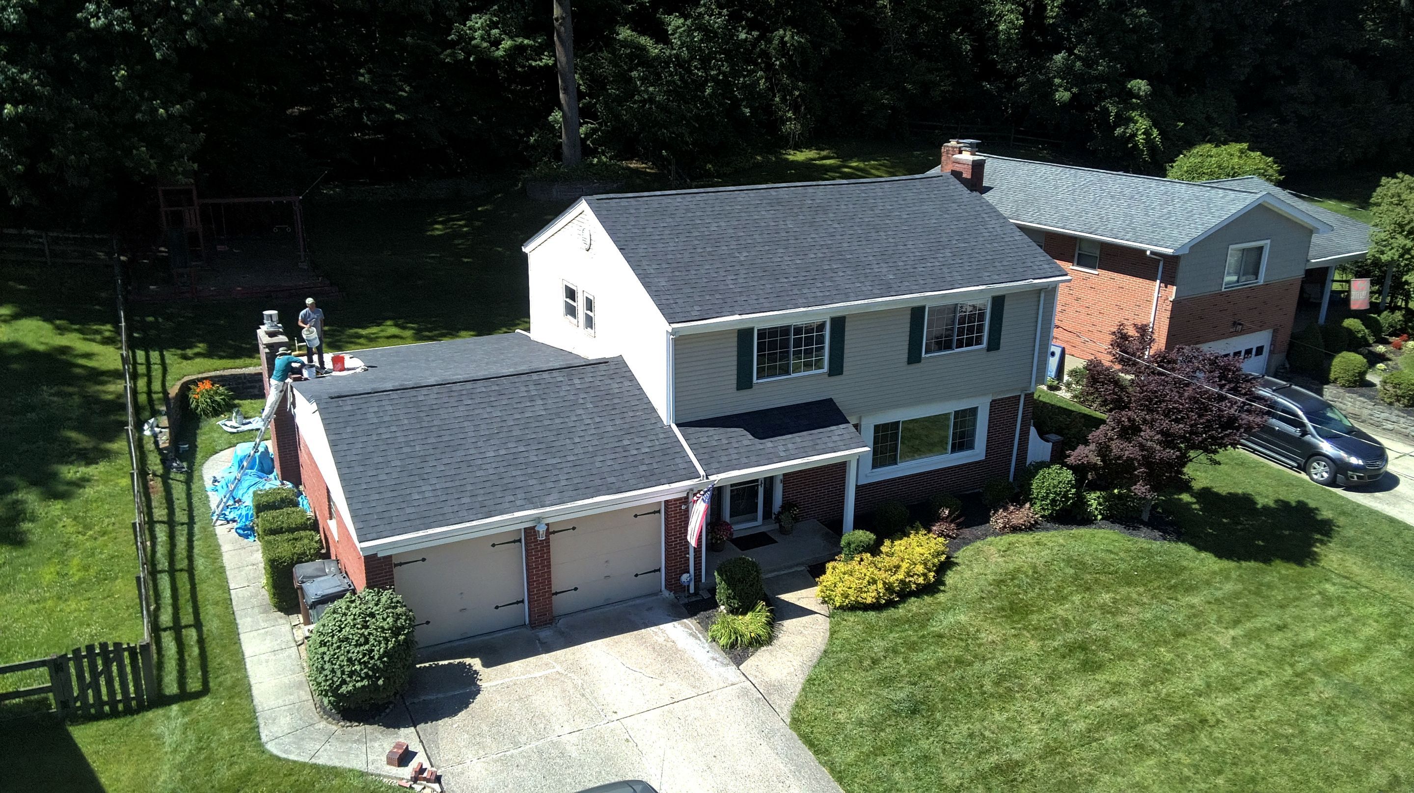 Full Roof Replacement and Architectural Shingle Installation in Cincinnati by Level Up Roofing and Restoration Services LLC