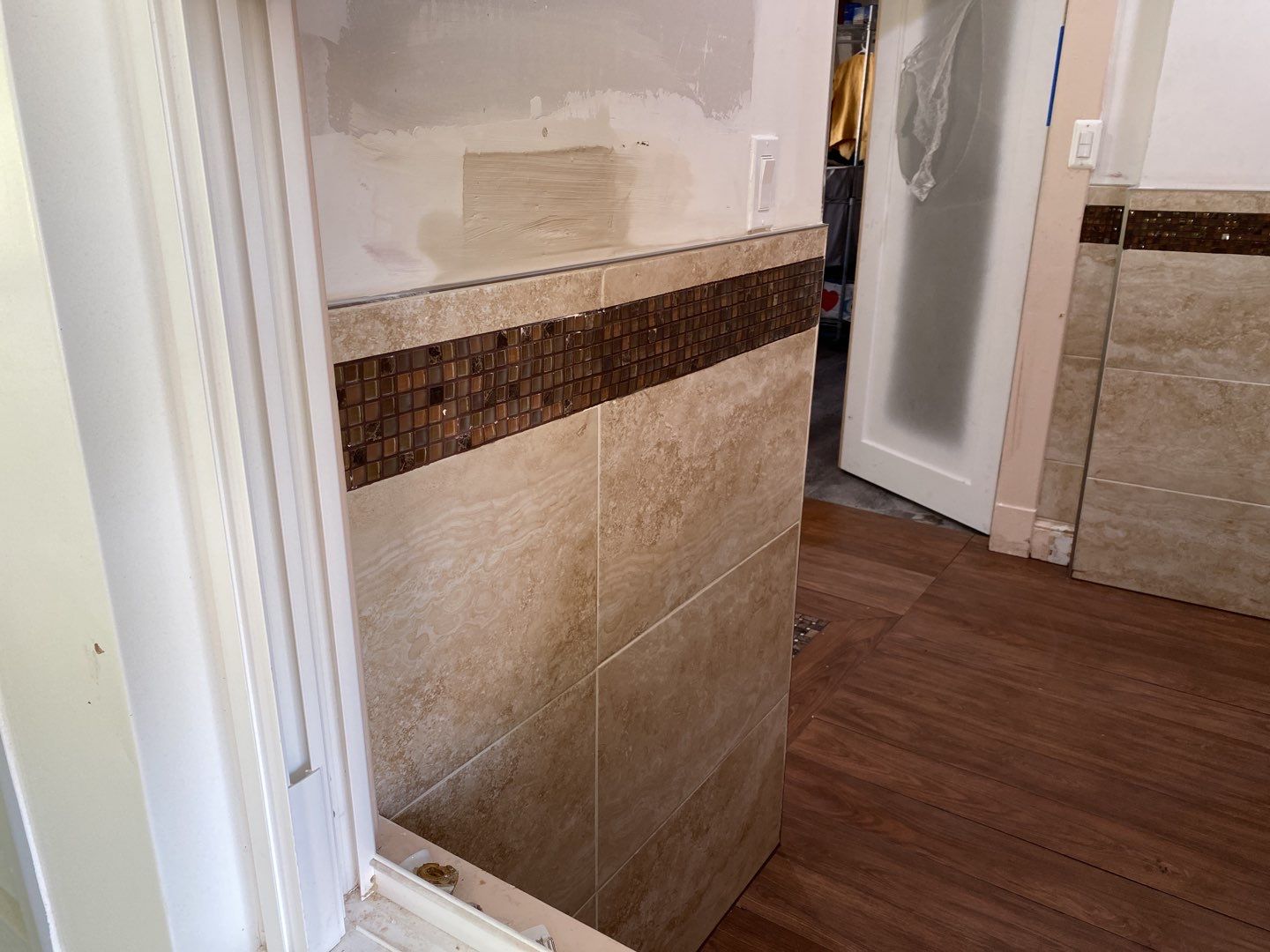 Bathroom Remodel using New Bathroom Tile and Tube by Alpha Design Services