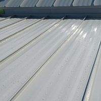 .032 Aluminum 1.5" Mechanical Seam Sandstone by Total Roofing System The Metal Roof Experts