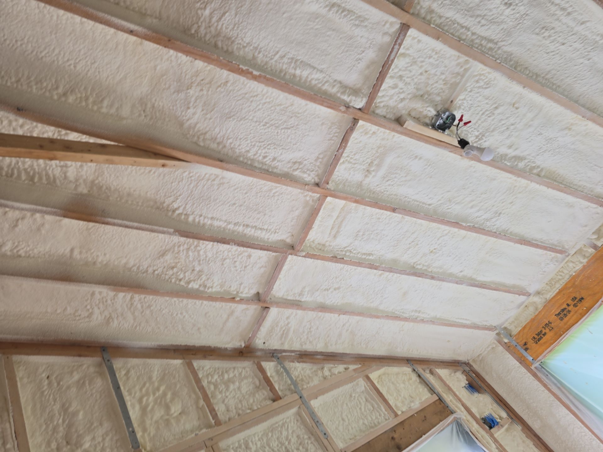 Attic Insulation using Closed Cell Spray Foam by NYS Foam & Energy