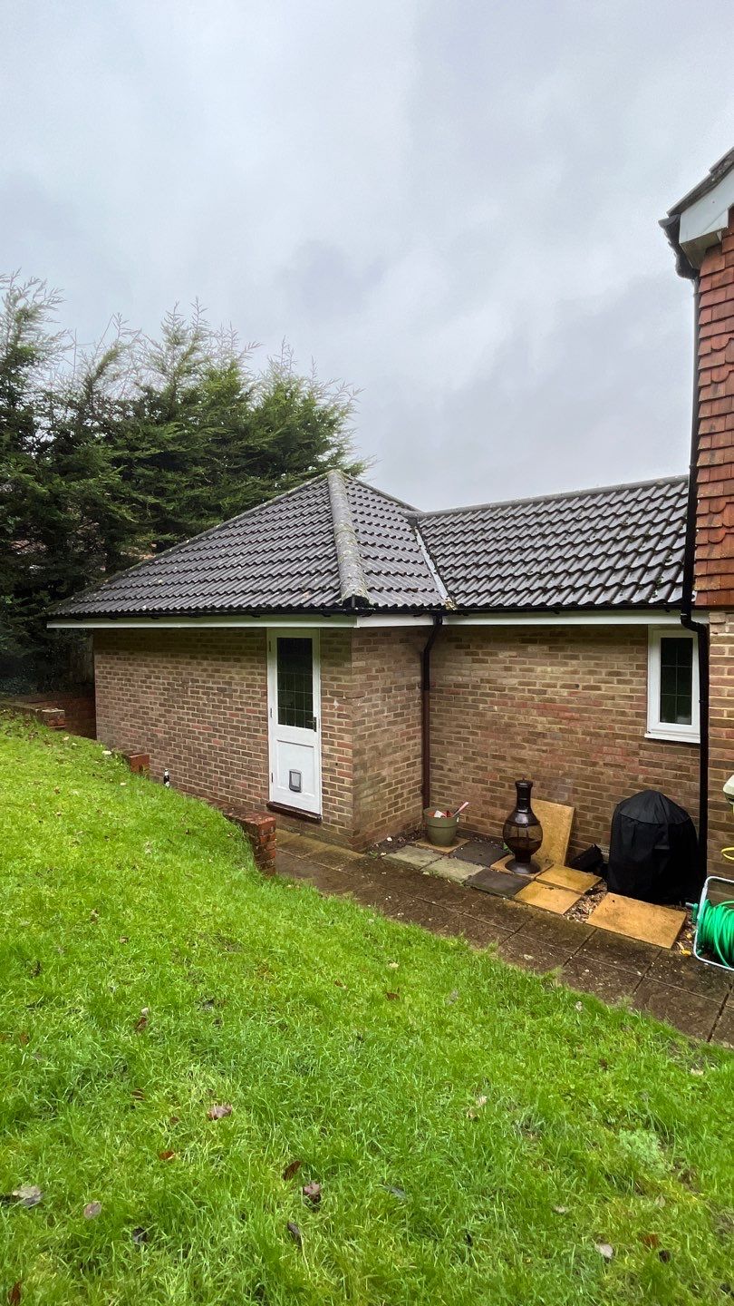 Roof and Patio Cleaning using Honda 15lpm Low Pressure Washing Machine by Ges Exterior Cleaning ltd
